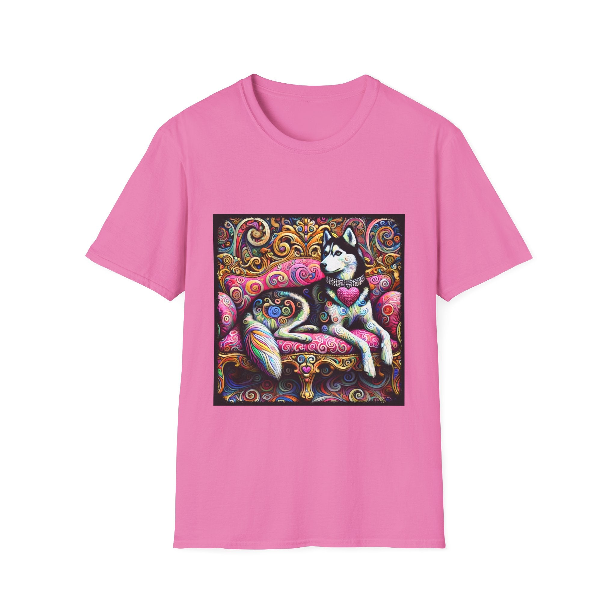 Siberian Husky Love Swirl | Unisex Dog T-Shirt