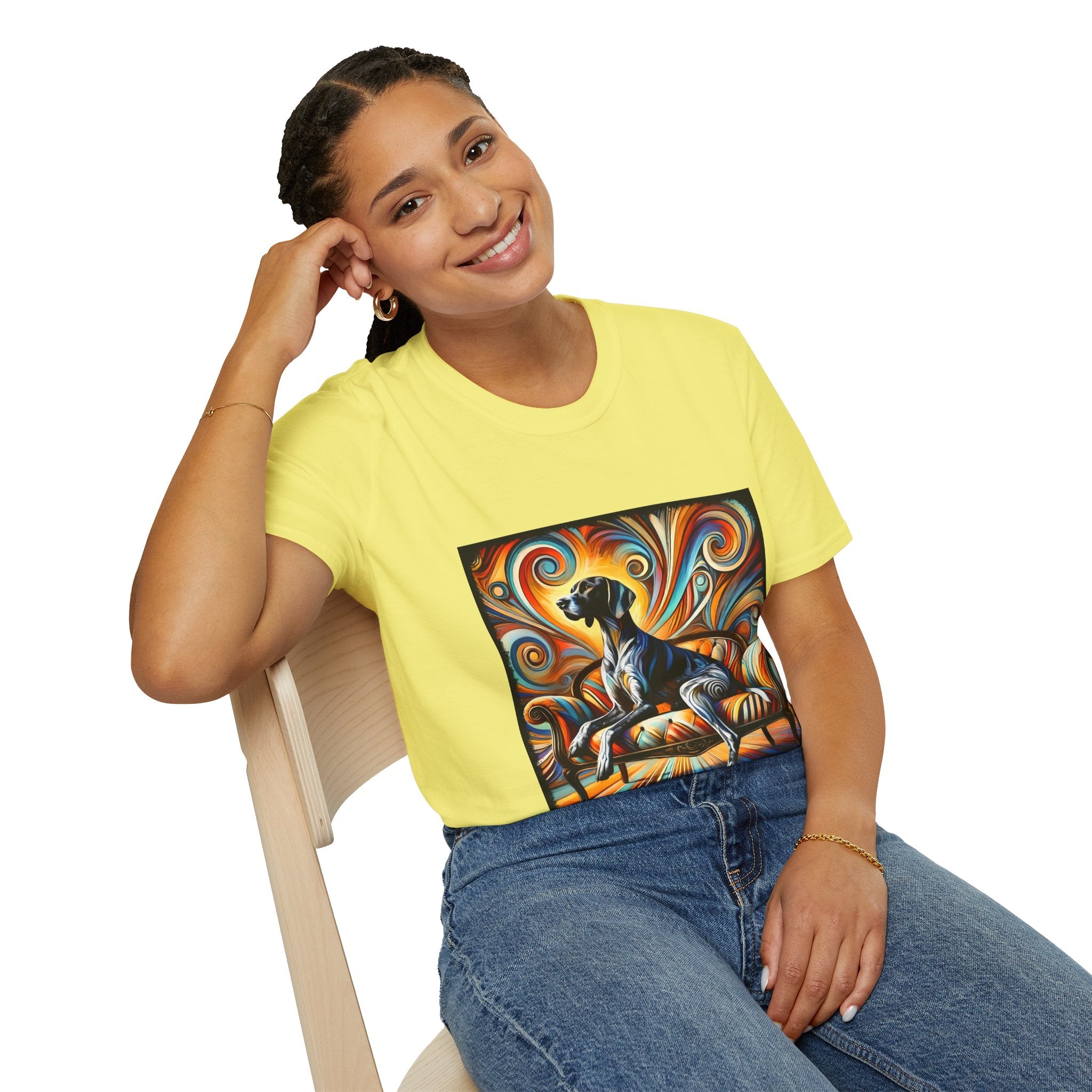 German Shorthaired Pointer Sun Swirl | Unisex Dog T-Shirt
