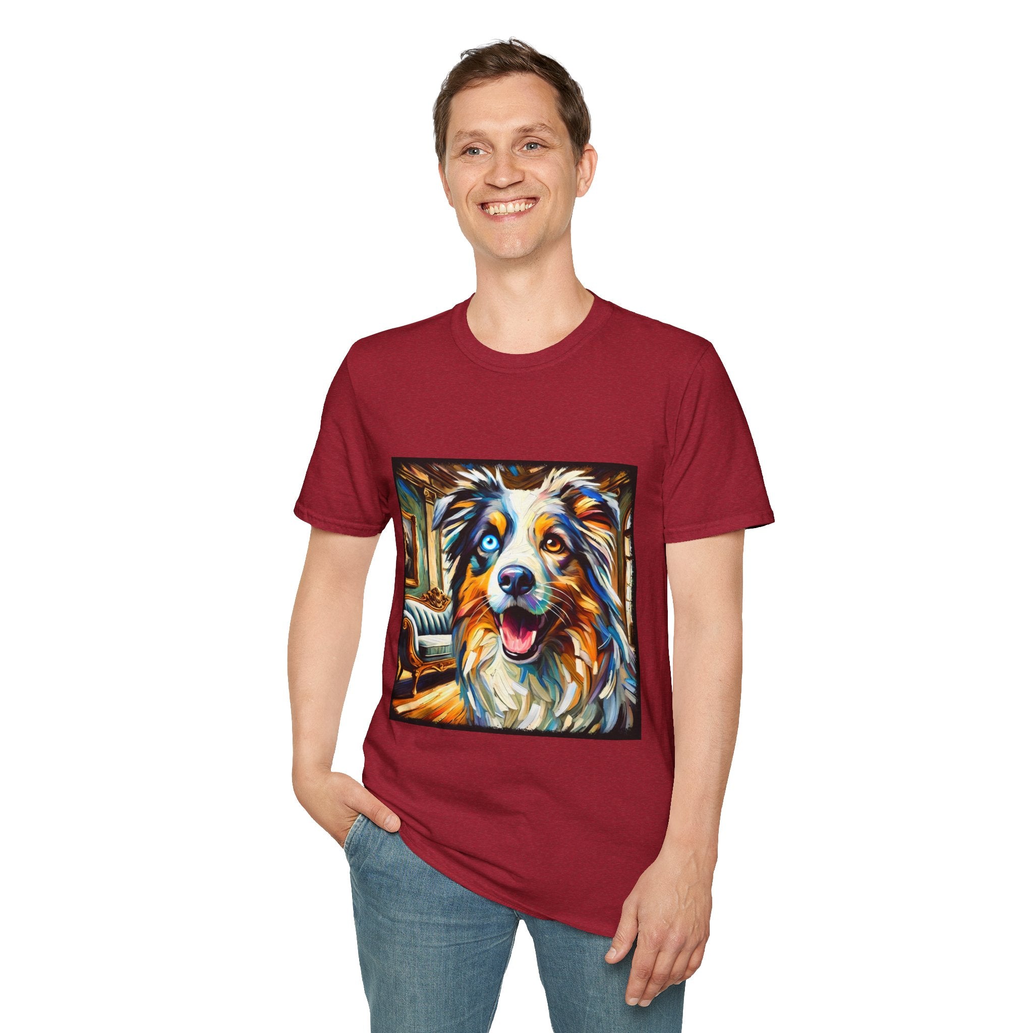Australian Shepherd Blissful Swirl | Unisex Dog T-Shirt