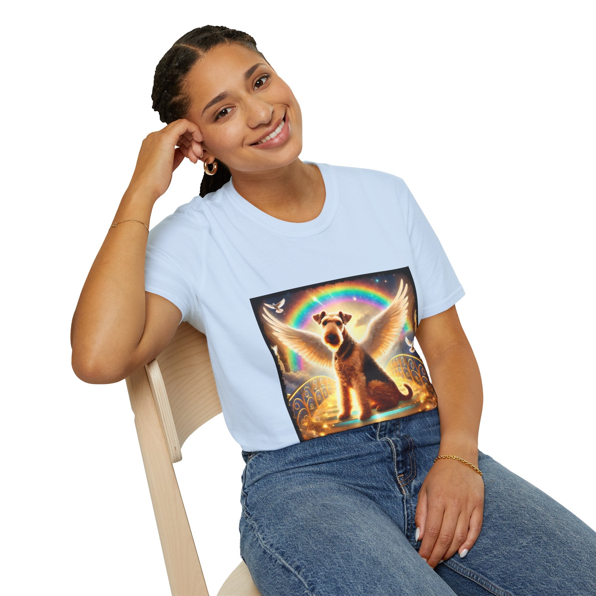 Airedale Terrier Shirt | Rainbow Bridge Dog Lover Tee