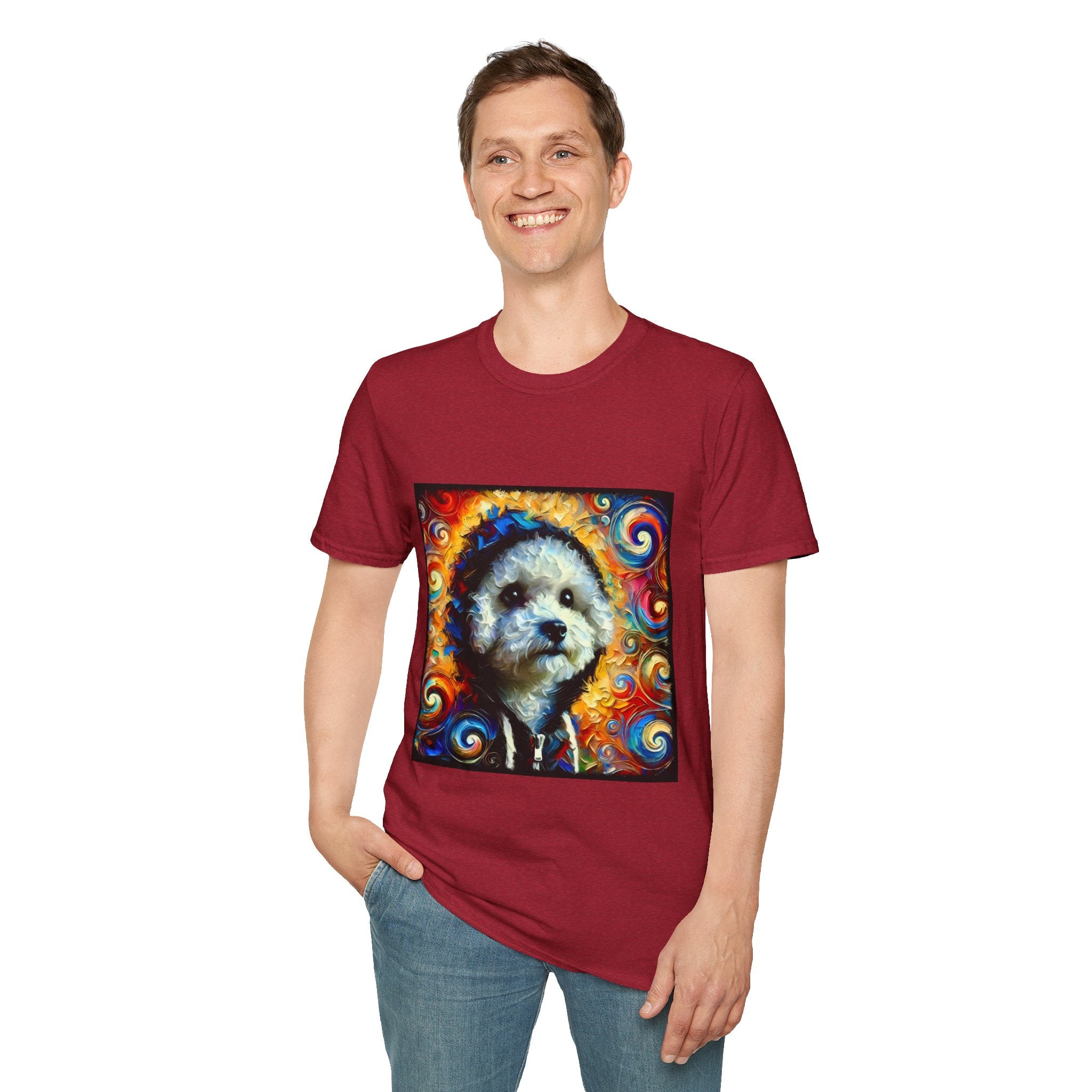 Bichon Frise Urban Swirl | Unisex Dog T-Shirt