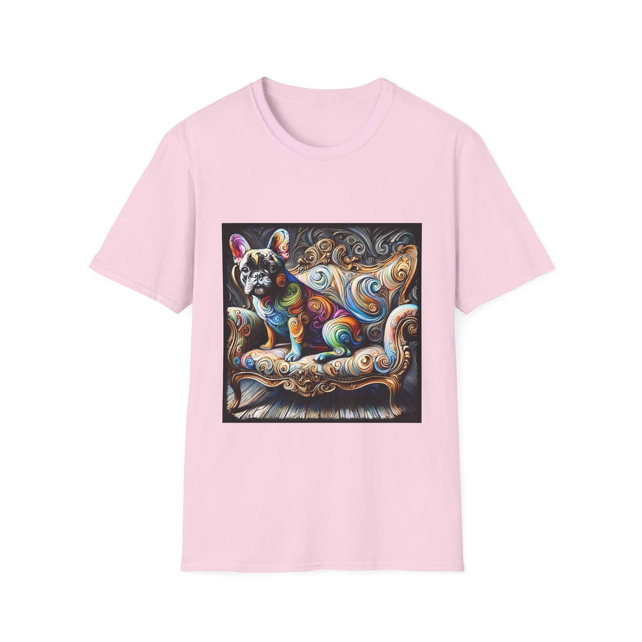 French Bulldog Shirt | Multicolor Swirl Dog Lover Tee