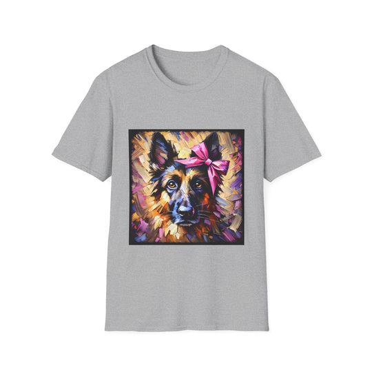 German Shepherd Stunning Classic design dog lover unisex t-shirt in sport grey
