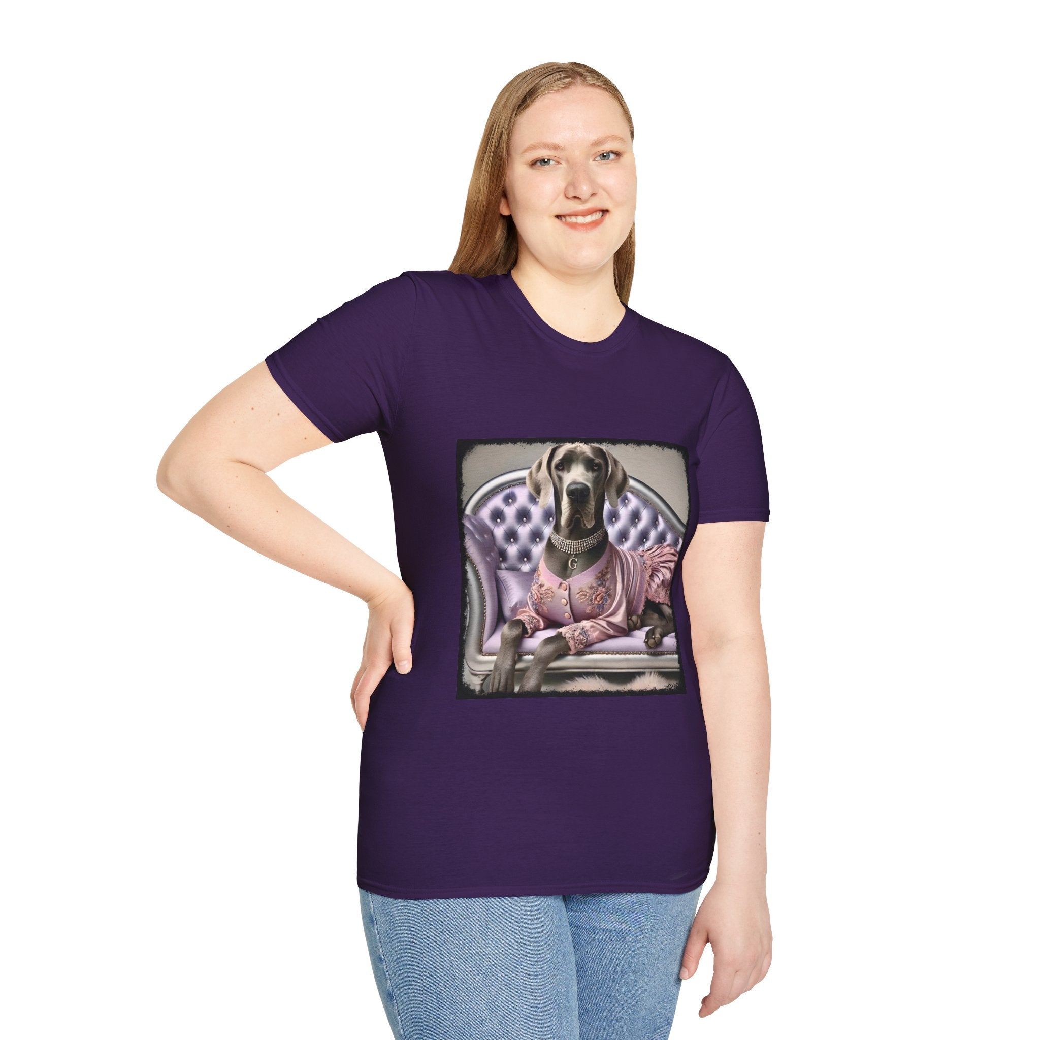 Great Dane Violet Vixen | Unisex Dog T-Shirt