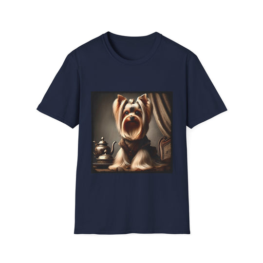 Yorkshire Terrier Royalty design dog lover unisex t-shirt in navy