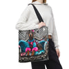 Blue Doberman Pinscher Tote Bag | Neon Nobility Dog Lover Gift