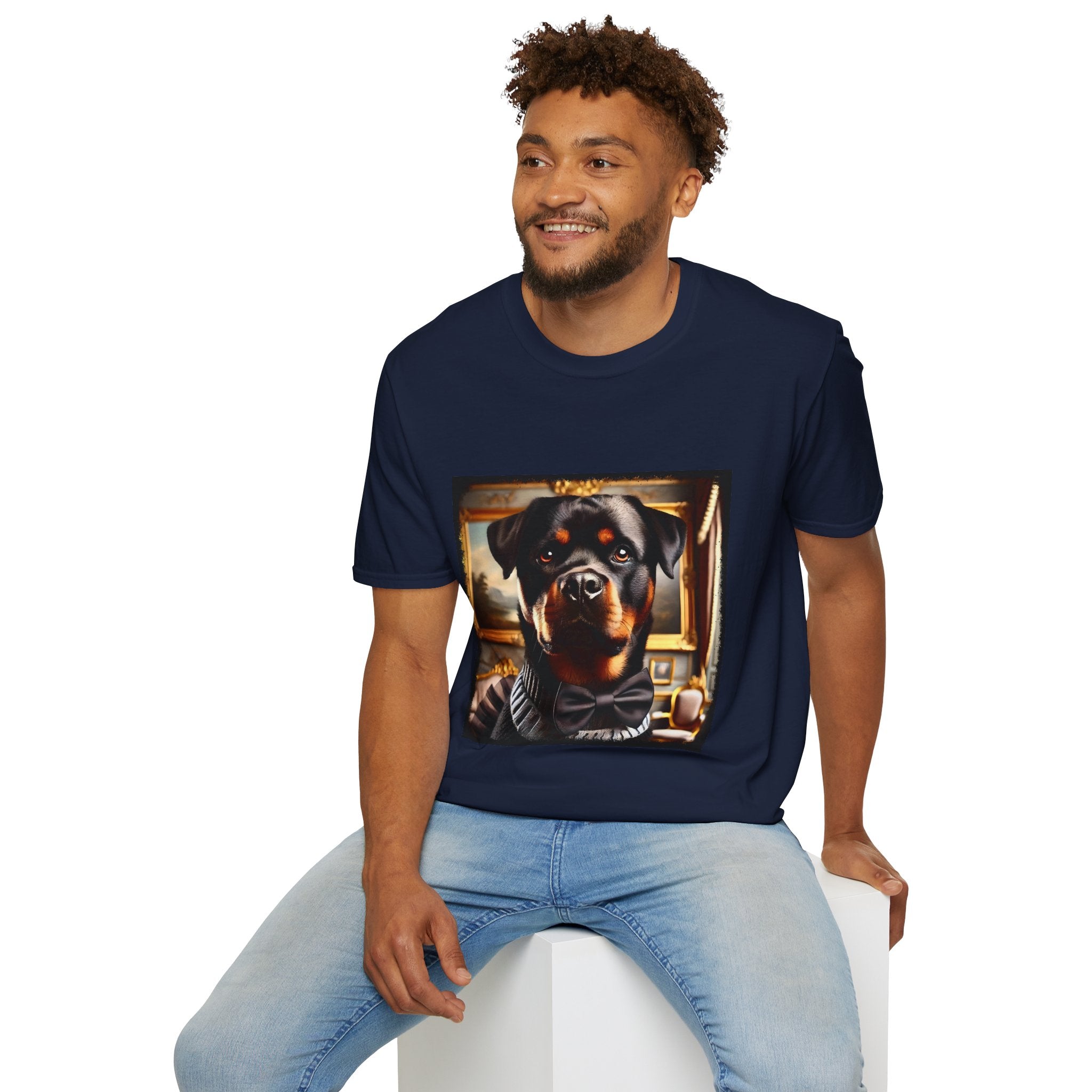 Rottweiler Posh Portrait | Unisex Dog T-Shirt
