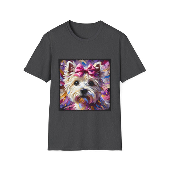 West Highland White Terrier Beautiful Classic design dog lover unisex t-shirt in dark heather