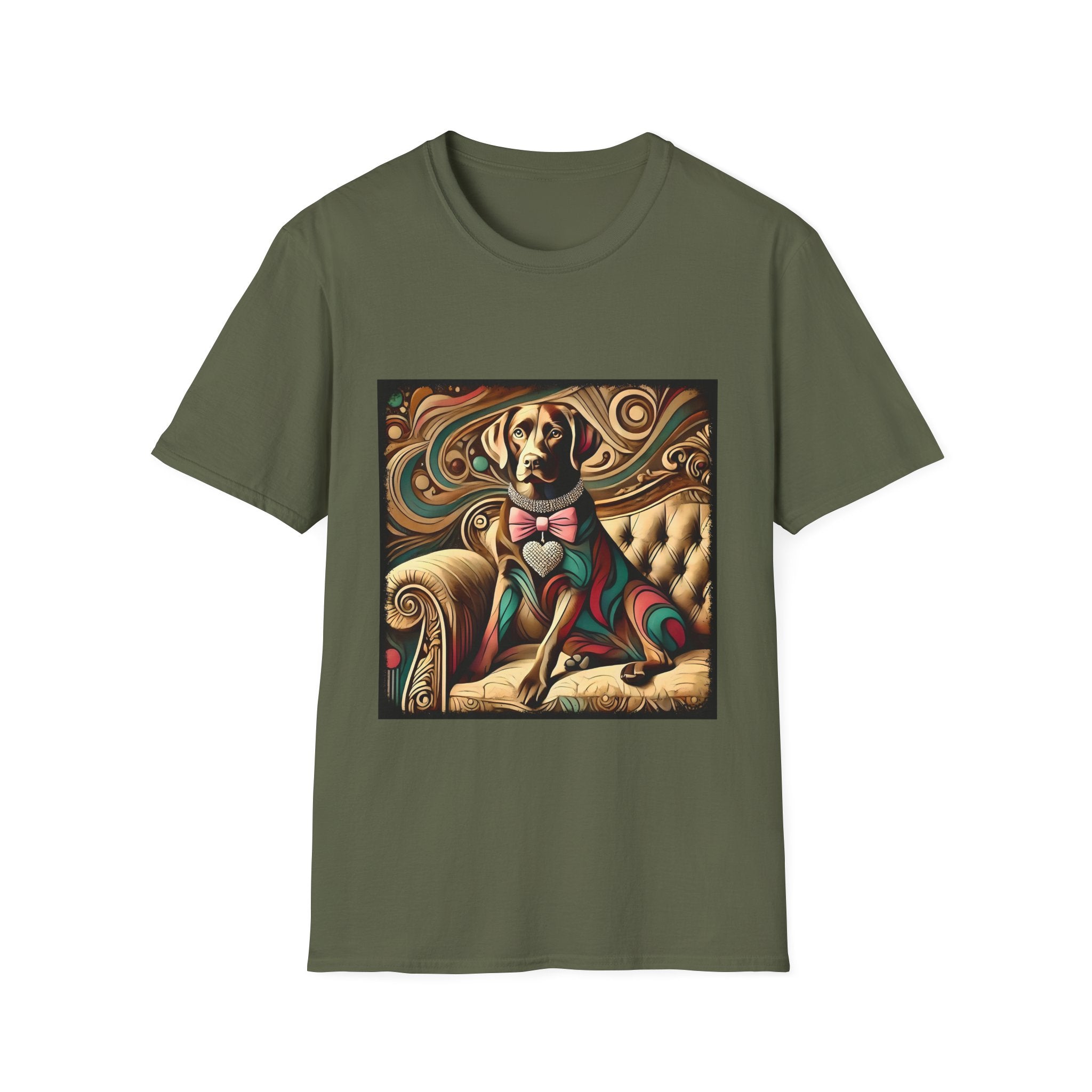 Labrador Retriever Warm Diamond Swirl | Unisex Dog T-Shirt