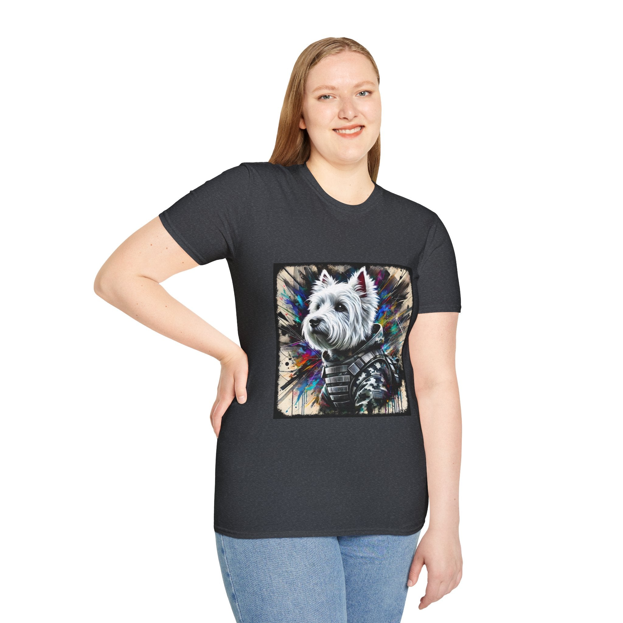 West Highland White Terrier Bold Camo Classic | Unisex Dog T-Shirt