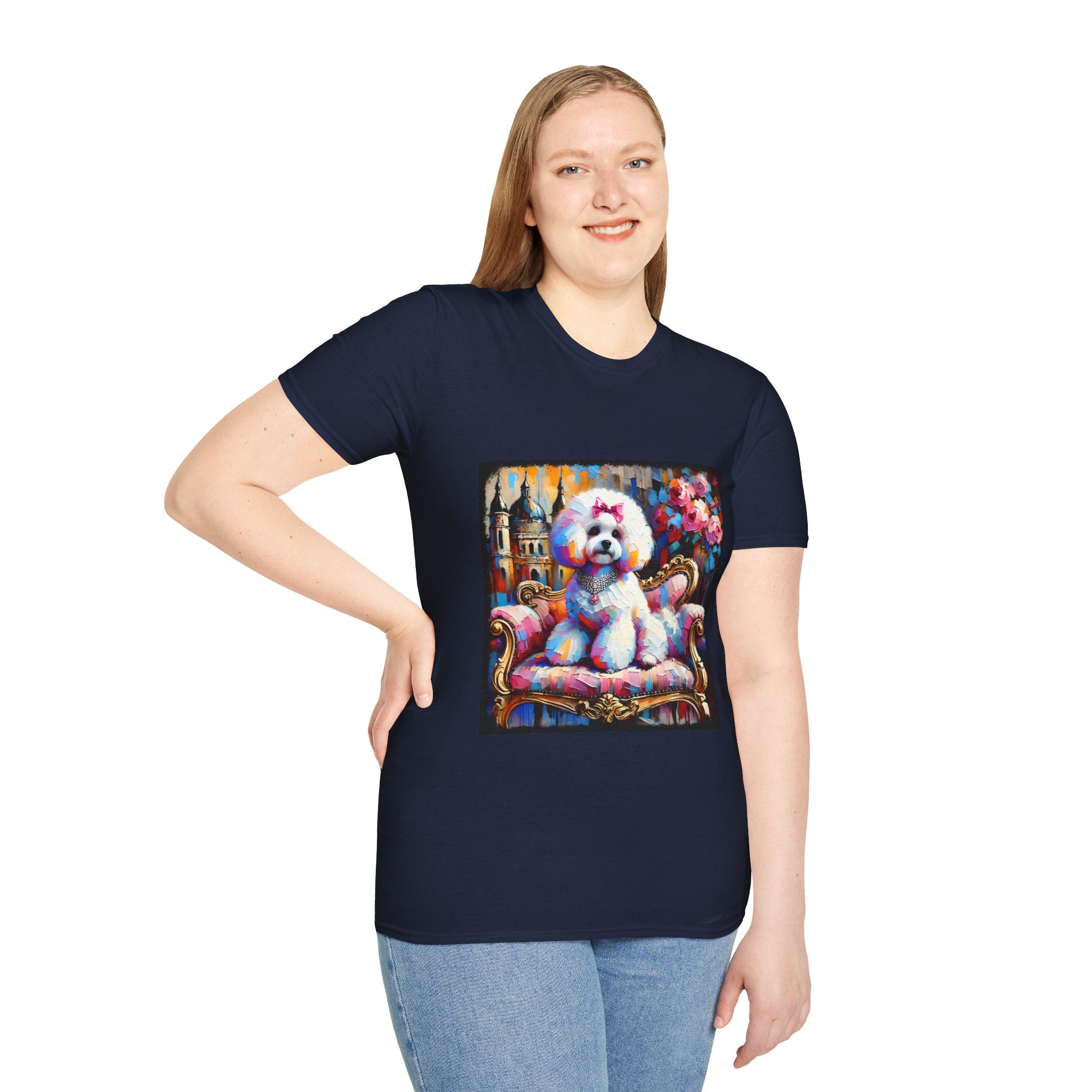 Bichon Frise diamond Princess Classic | Unisex Dog T-Shirt