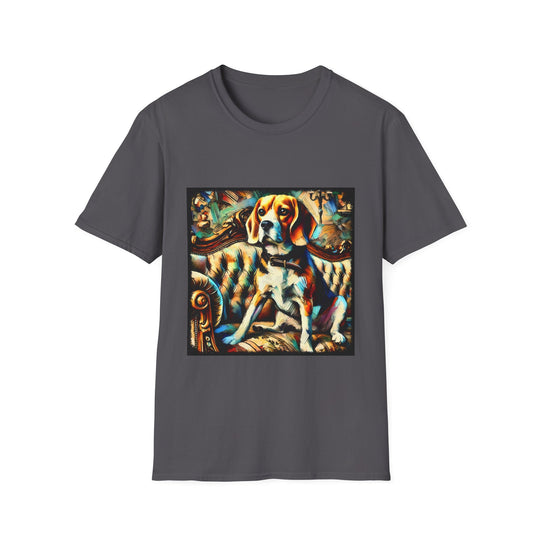 Beagle Bold Bright Classic design dog lover unisex t-shirt in charcoal
