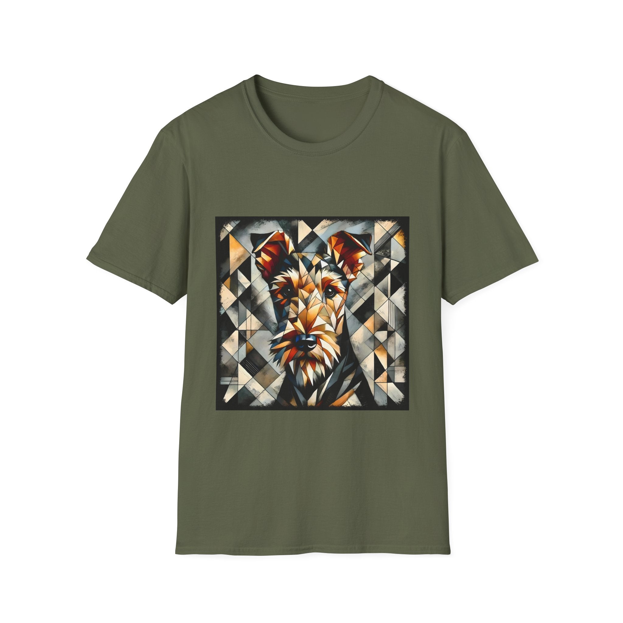 Airedale Terrier Shirt | Bold Geometric Dog Lover Tee