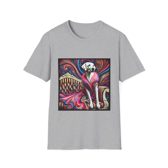 Labrador Retriever Pink Princess design dog lover unisex t-shirt in sport grey