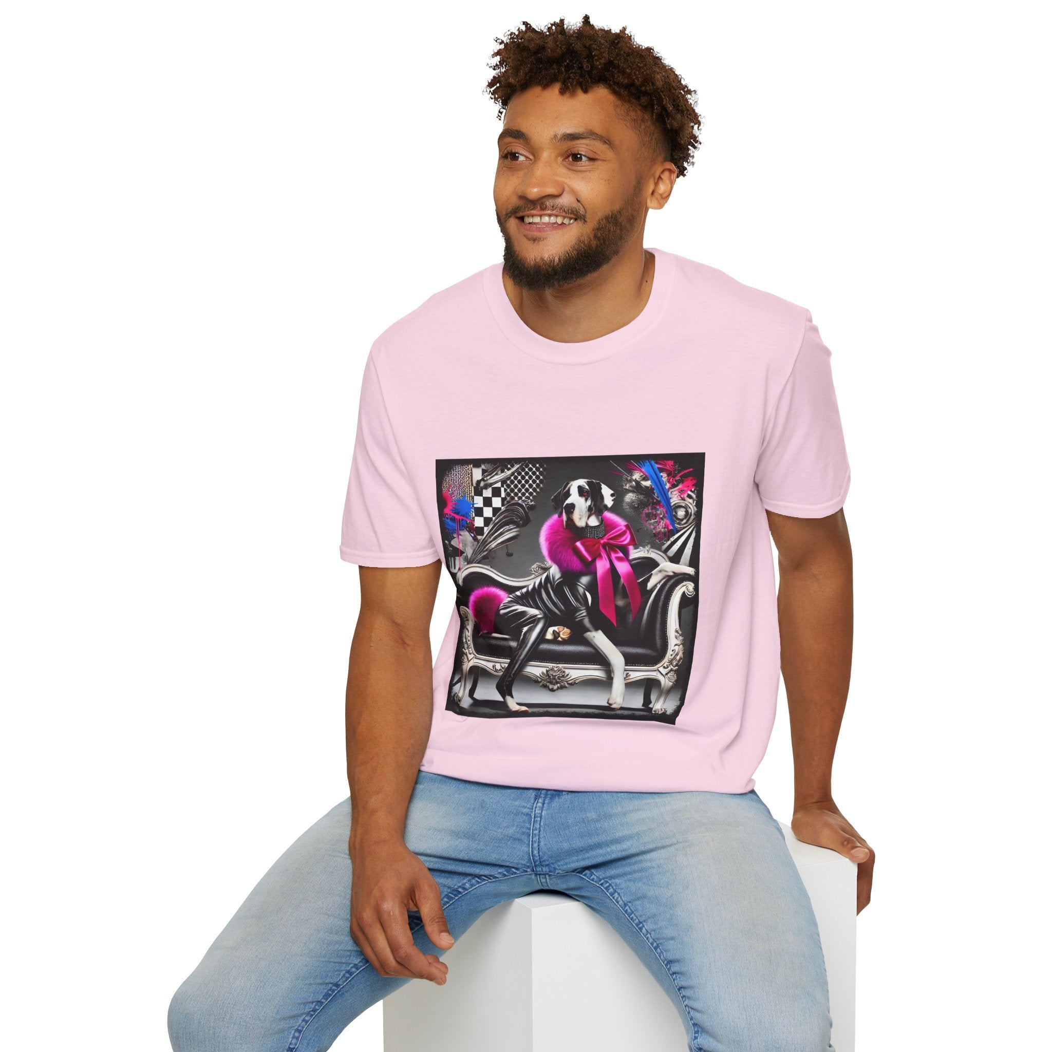 Great Dane Rock Chic | Unisex Dog T-Shirt