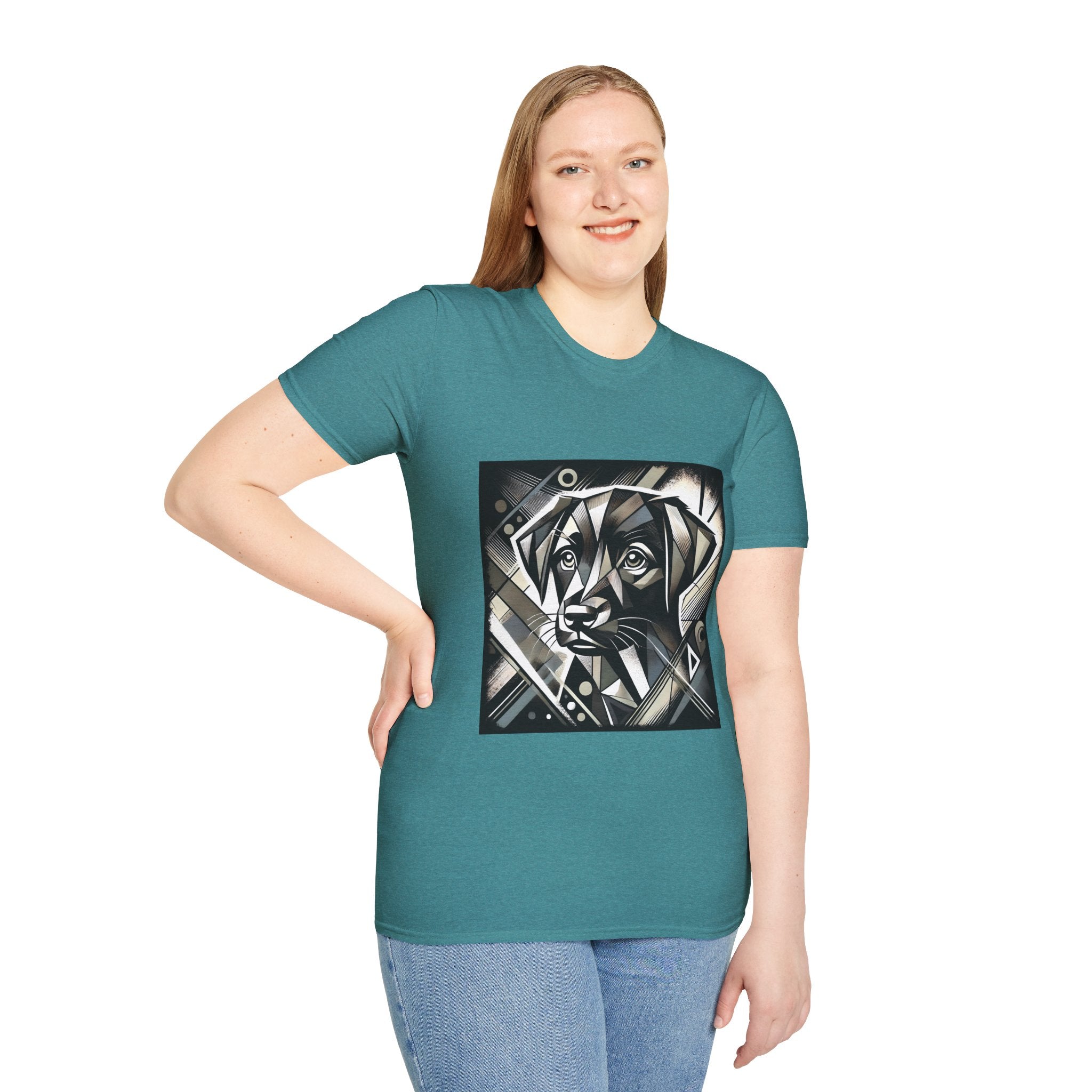 Labrador Retriever B&W Bold Geometric | Unisex Dog T-Shirt