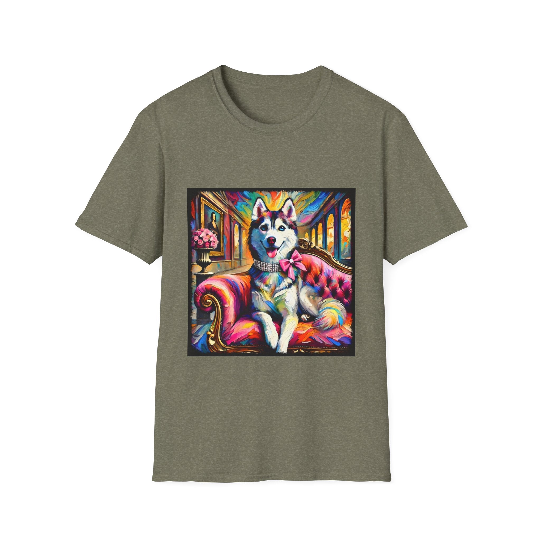 Siberian Husky Pink Princess Classic | Unisex Dog T-Shirt