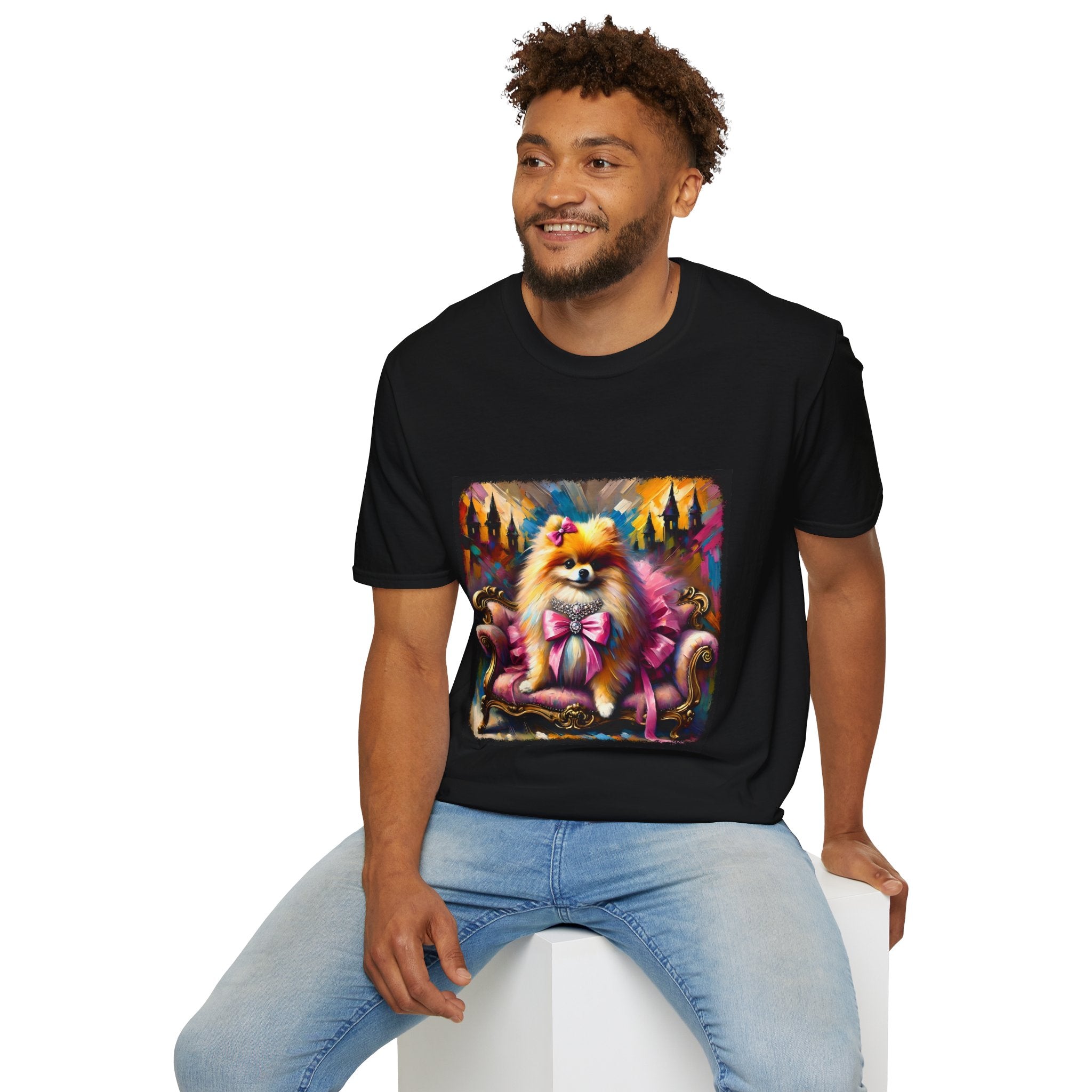 Pomeranian Pink Princess Classic | Unisex Dog T-Shirt