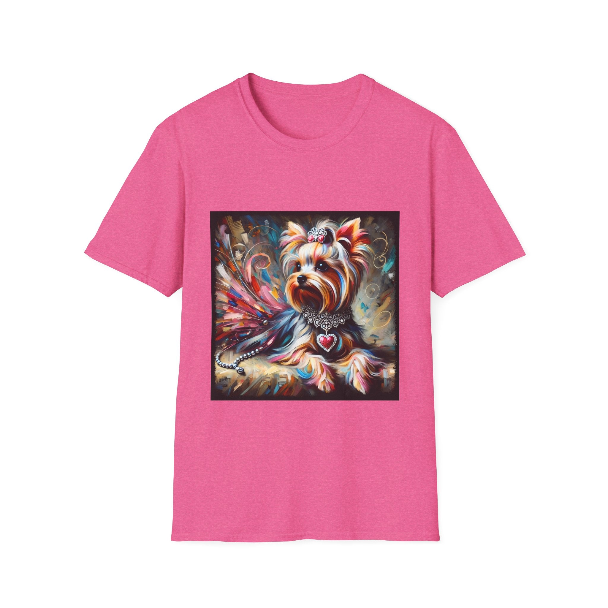 Yorkshire Terrier Diamond Heart Classic | Unisex Dog T-Shirt