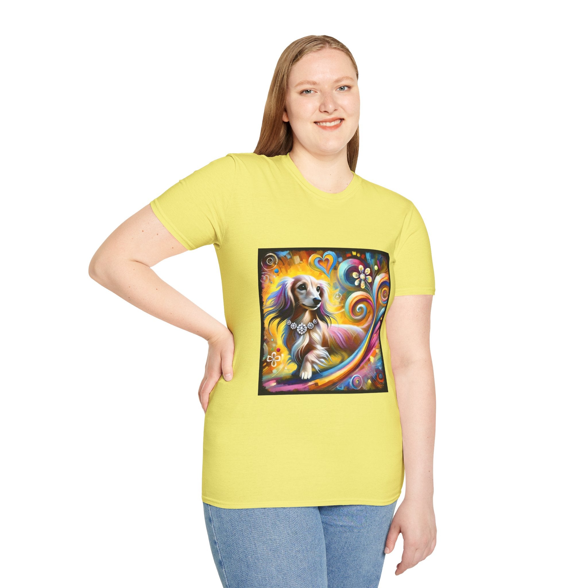 Dachshund Bold Diamond Swirl | Unisex Dog T-Shirt