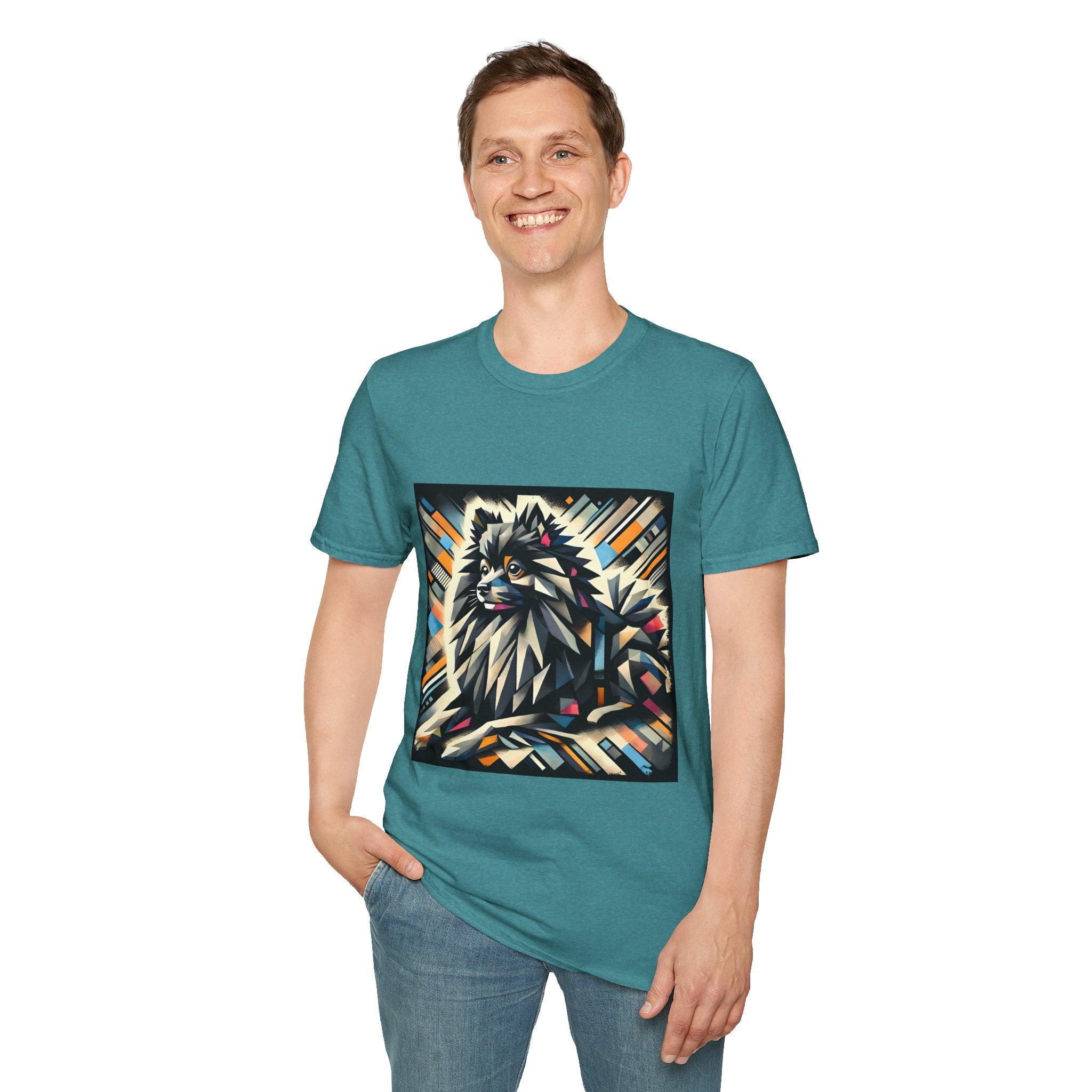 Pomeranian Bold Geometric | Unisex Dog T-Shirt