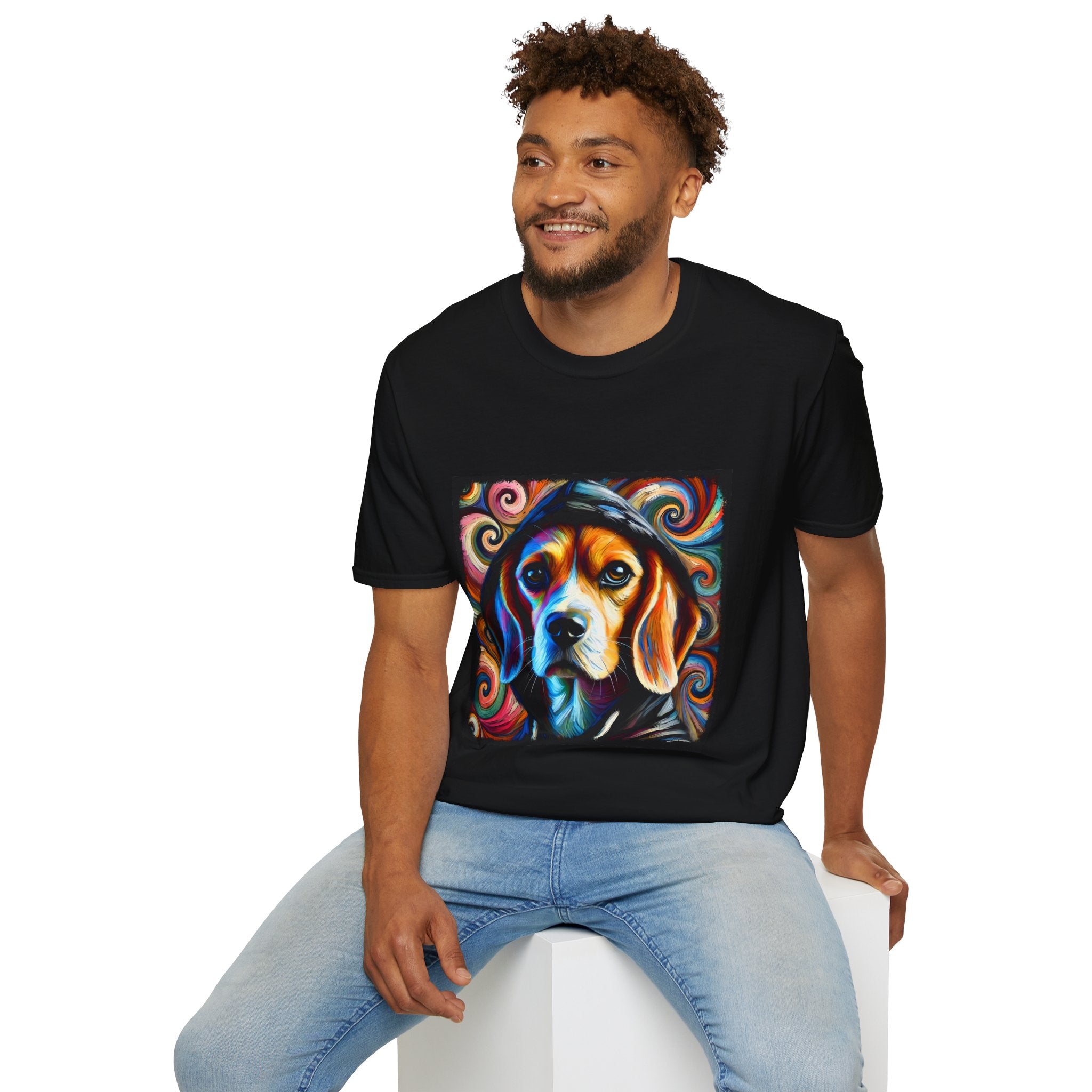 Beagle Relaxed Swirl | Unisex Dog T-Shirt