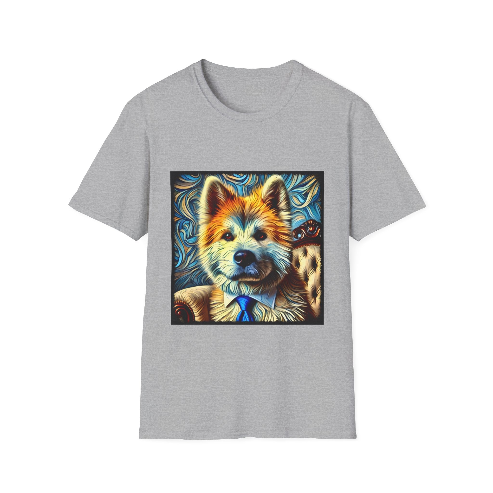 Akita Shirt | Bold Gentleman Swirl Dog Lover Tee
