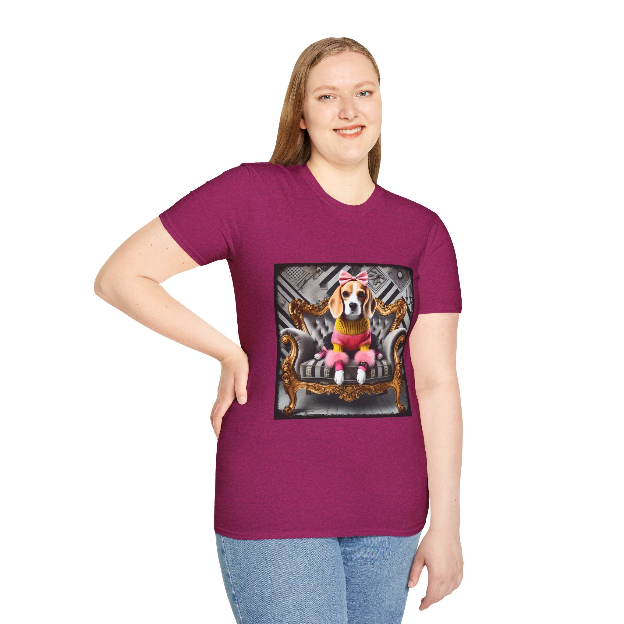 Beagle Pink Diva | Unisex Dog T-Shirt
