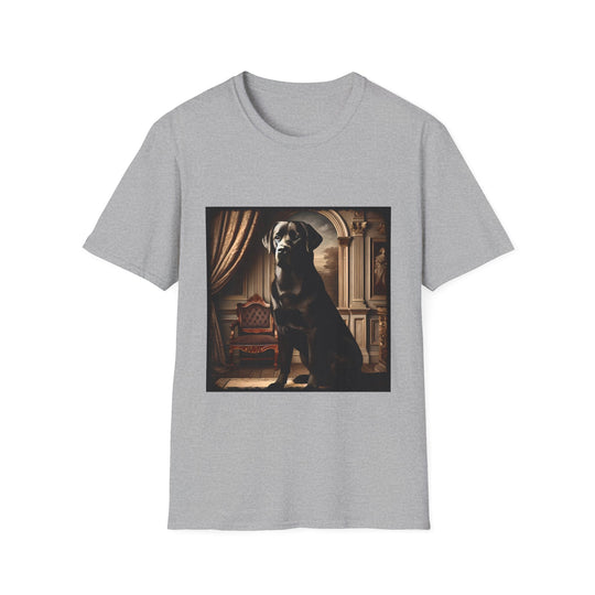 Labrador Retriever Royalty design dog lover unisex t-shirt in sport grey