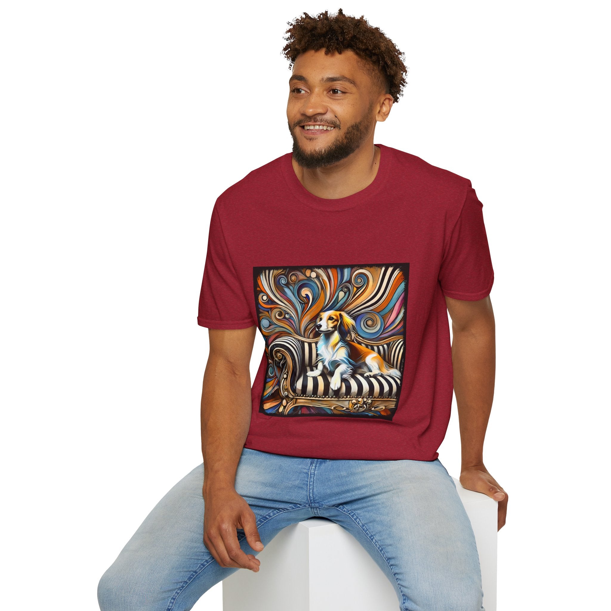 Dachshund Chic Swirl | Unisex Dog T-Shirt