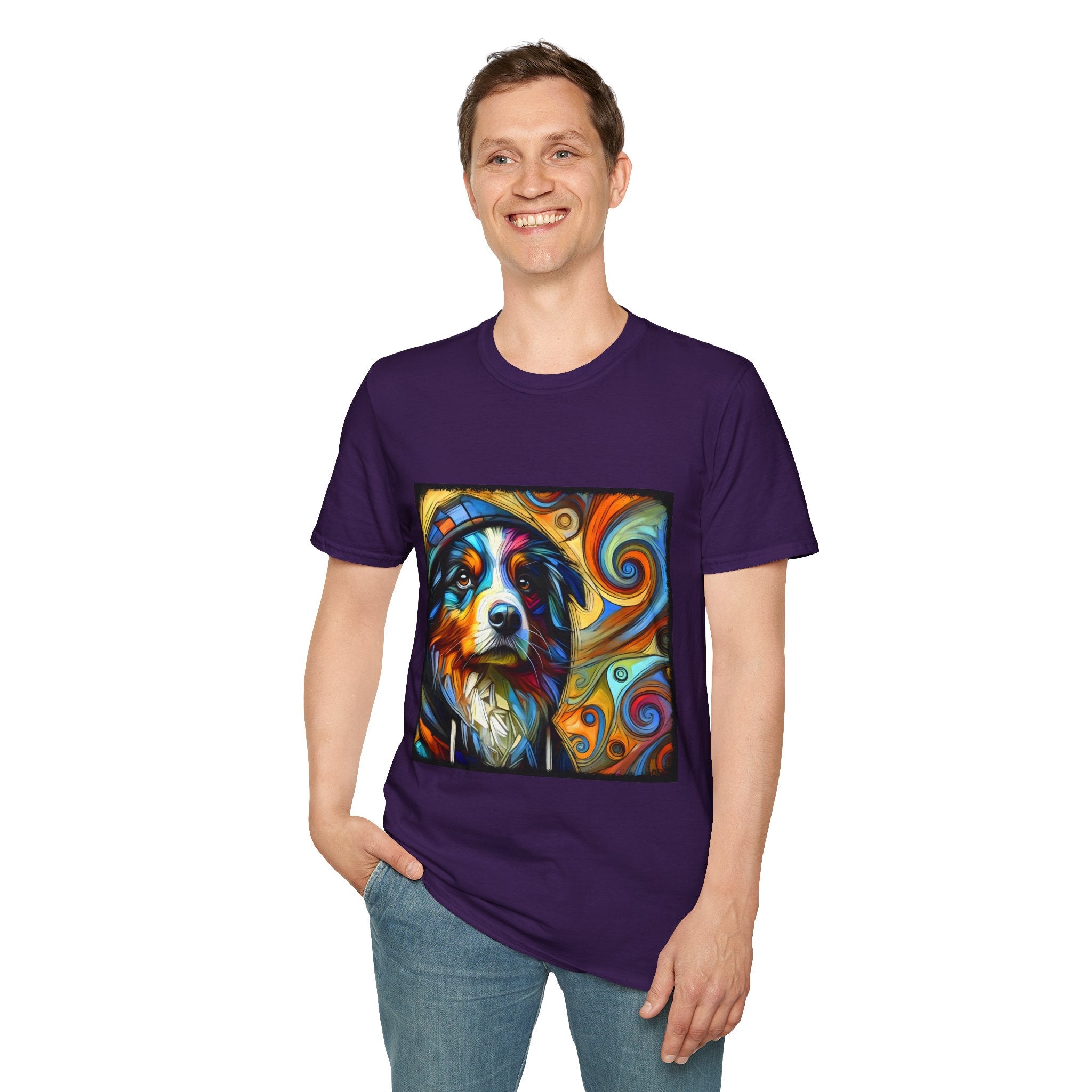 Australian Shepherd Relaxed Swirl | Unisex Dog T-Shirt