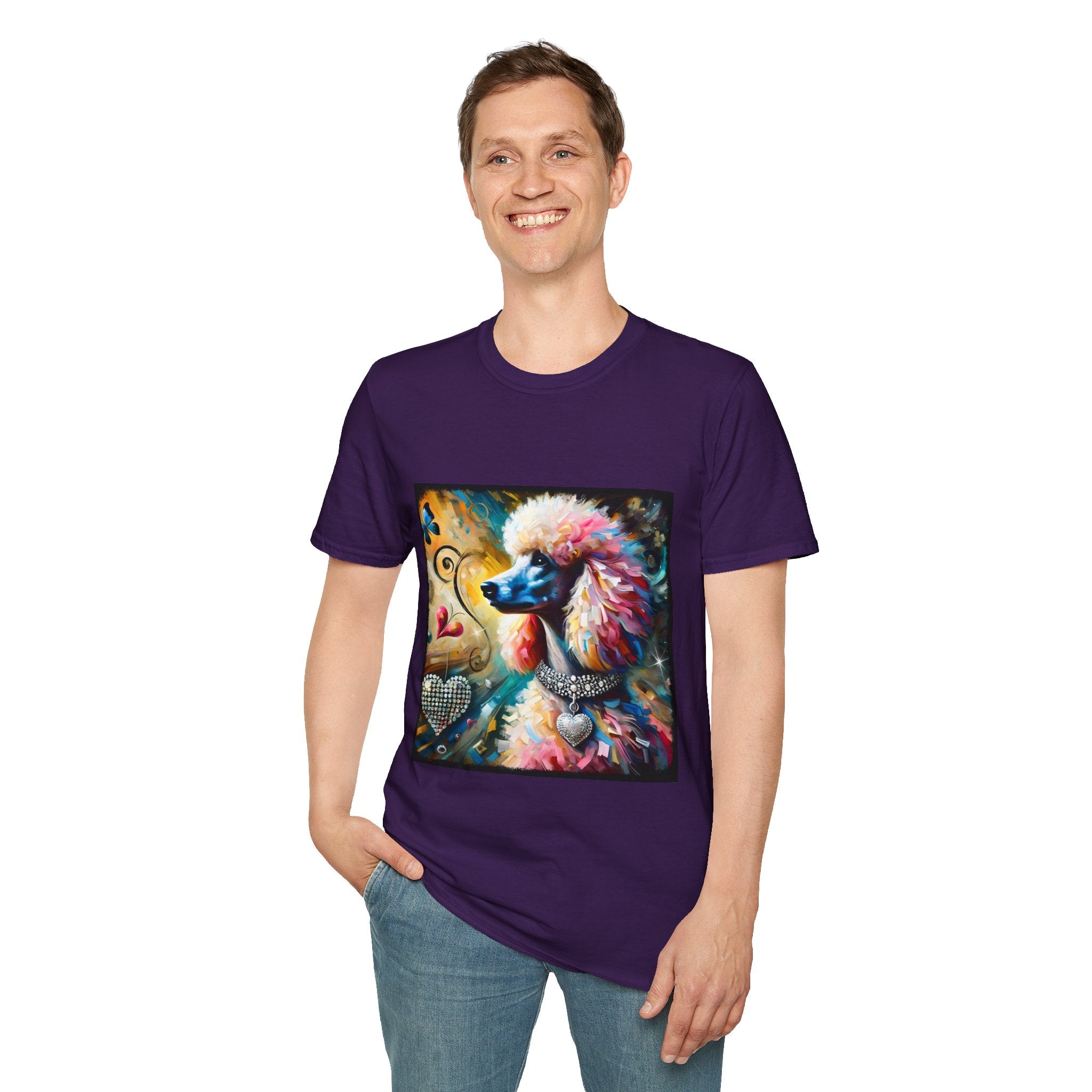 Poodle Diamond Heart Classic | Unisex Dog T-Shirt