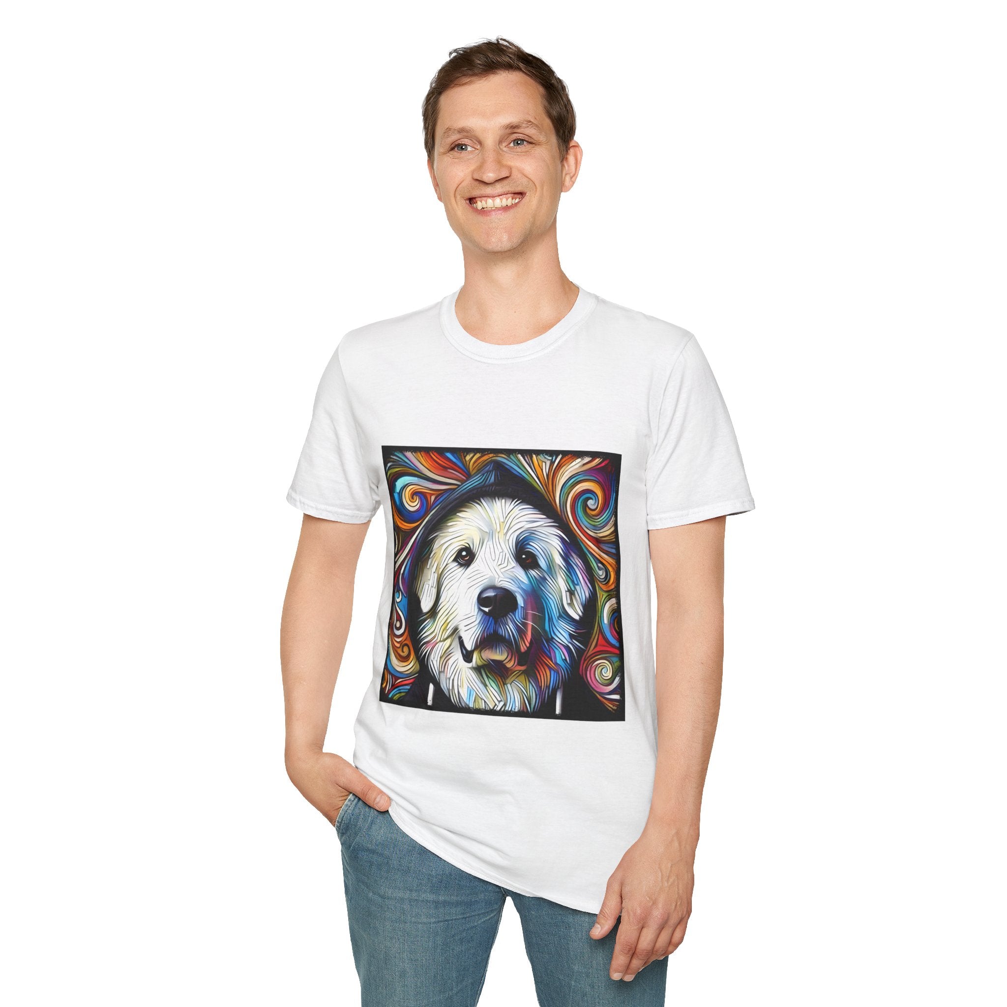 Great Pyrenees Relaxed Swirl | Unisex Dog T-Shirt
