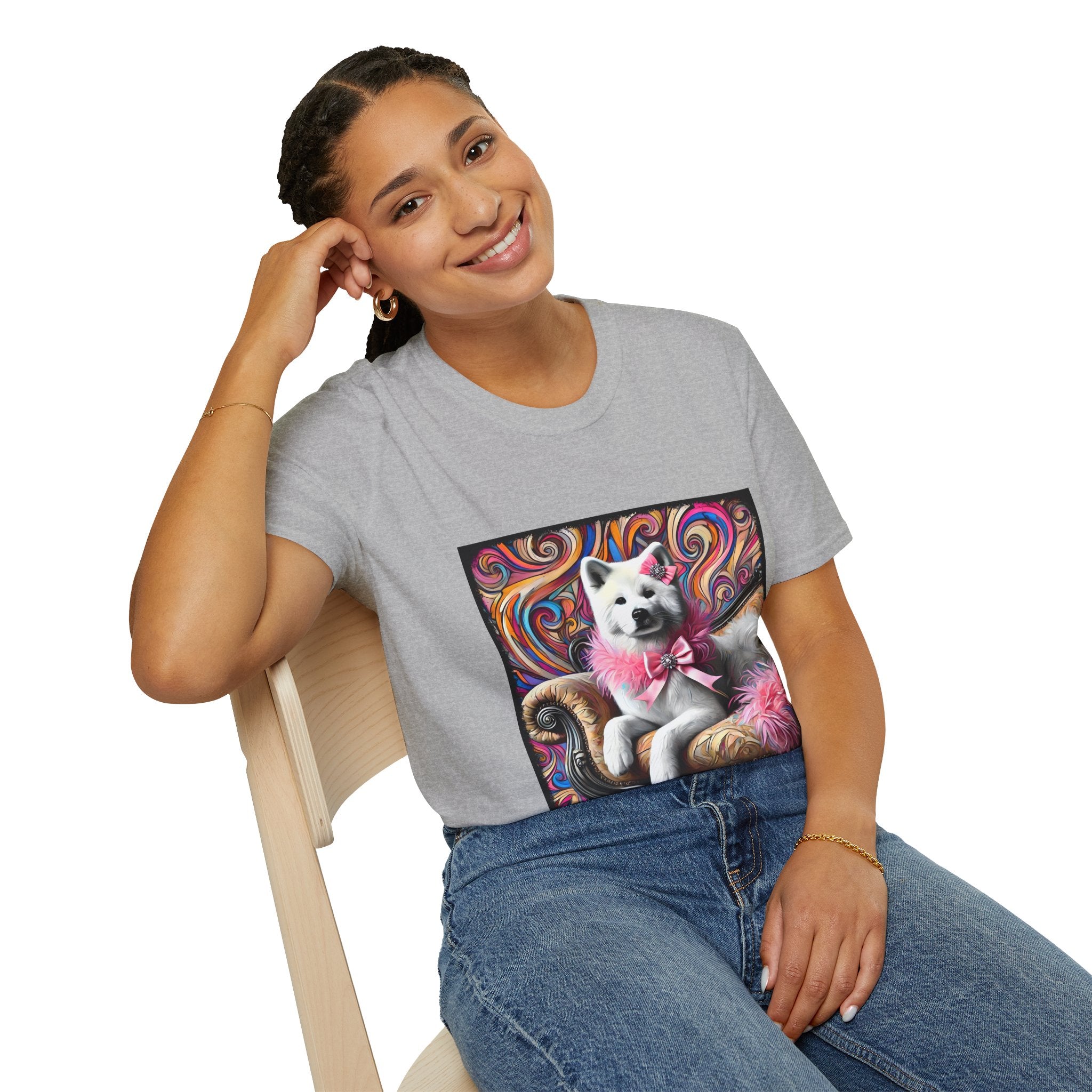 Akita Shirt | Pink Sass Swirl Dog Lover Tee