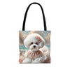 Bichon Frise Tote Bag | Beach Beauty Dog Lover Gift