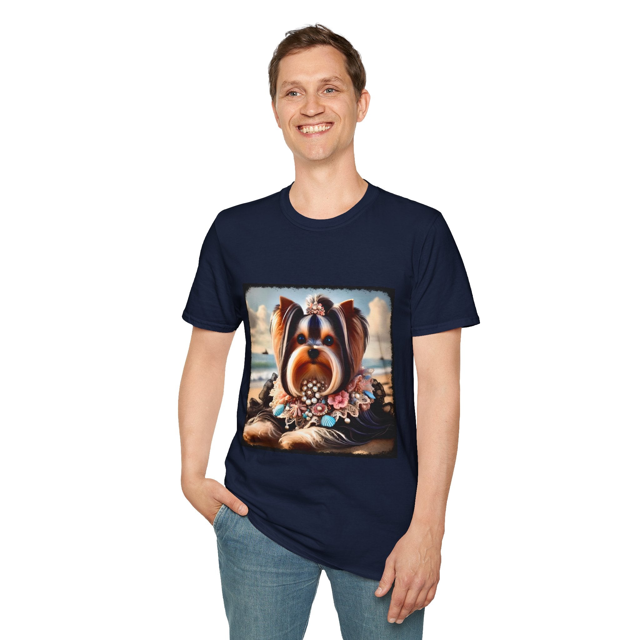Yorkshire Terrier Seashell Siren | Unisex Dog T-Shirt