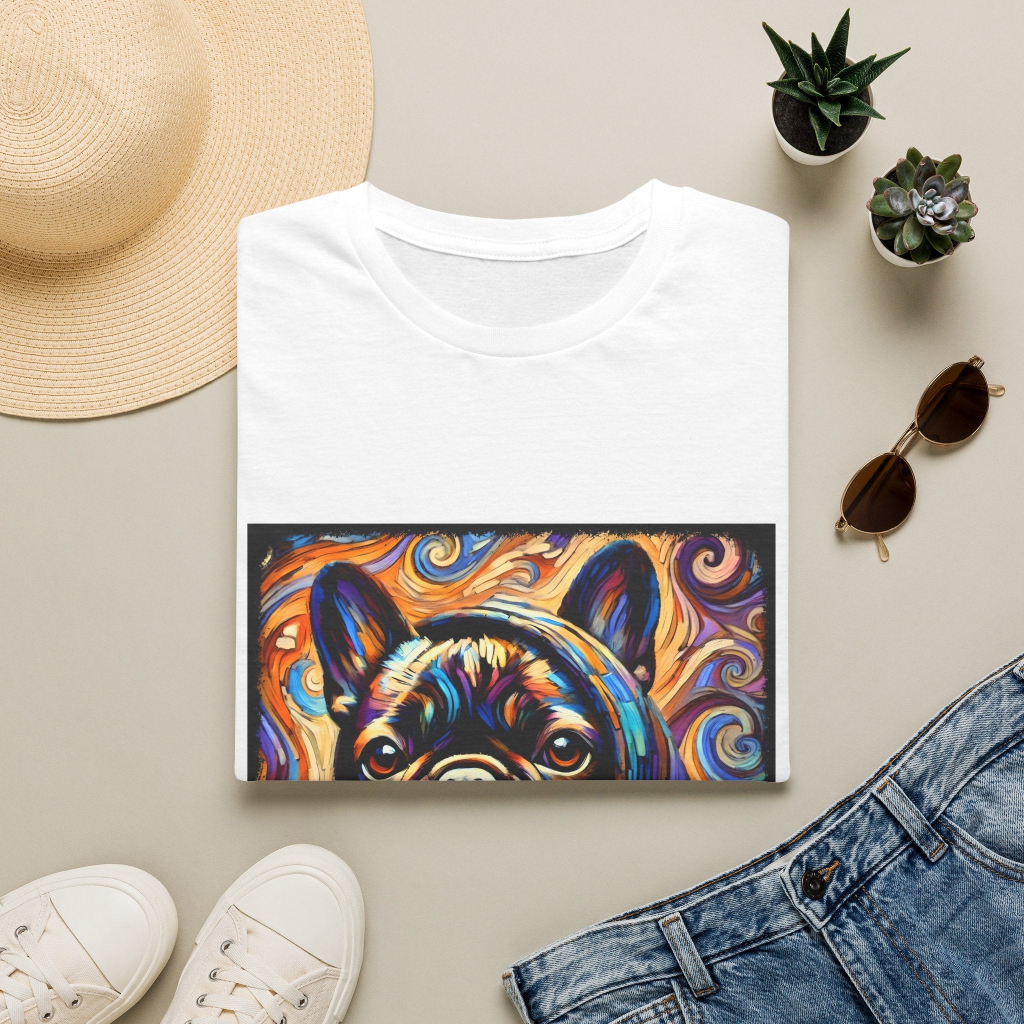 French Bulldog Shirt | Relaxed Swirl Dog Lover Tee