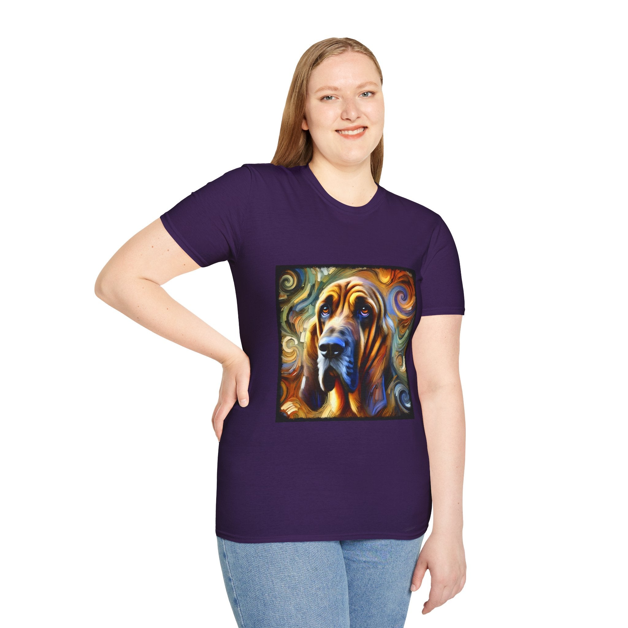 Bloodhound Warm Swirl | Unisex Dog T-Shirt