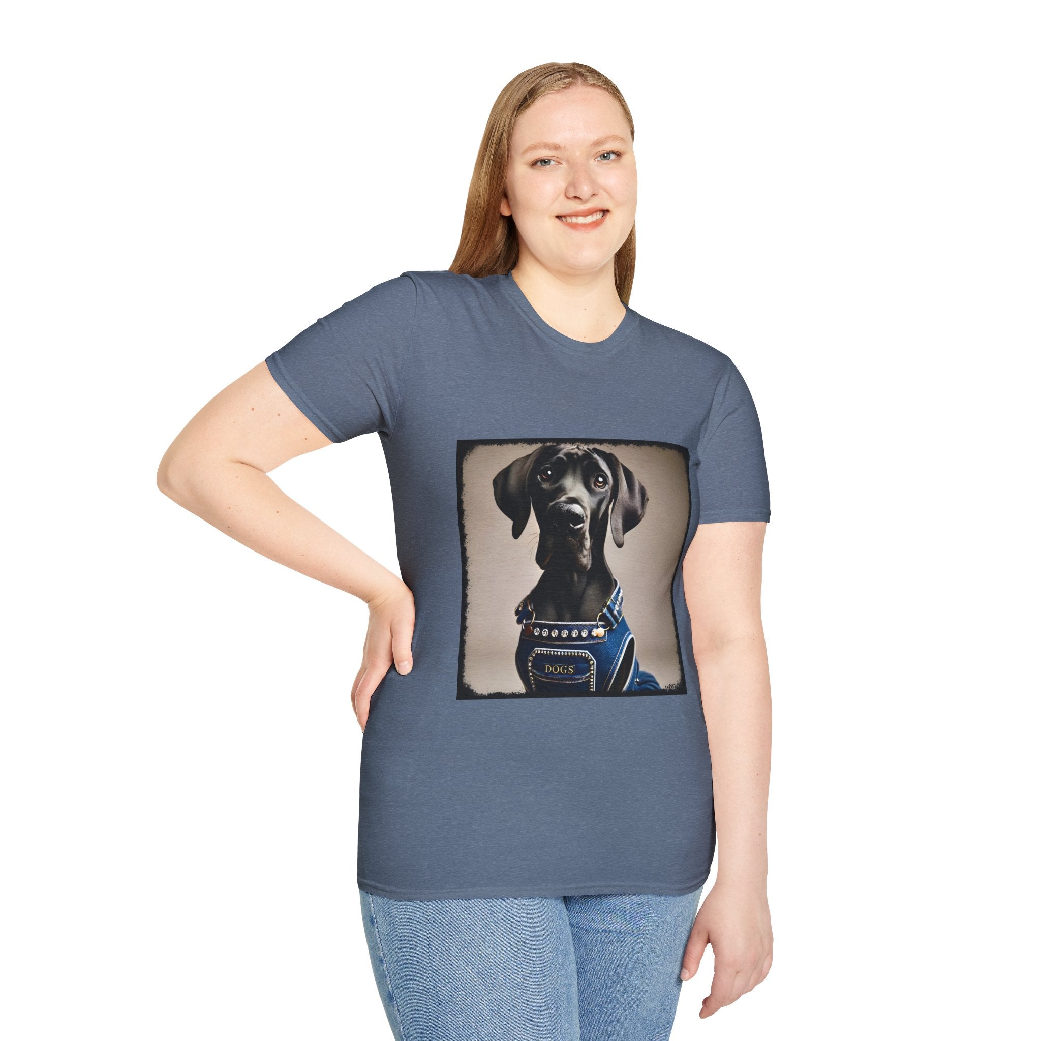 Great Dane Denim Dog | Unisex Dog T-Shirt