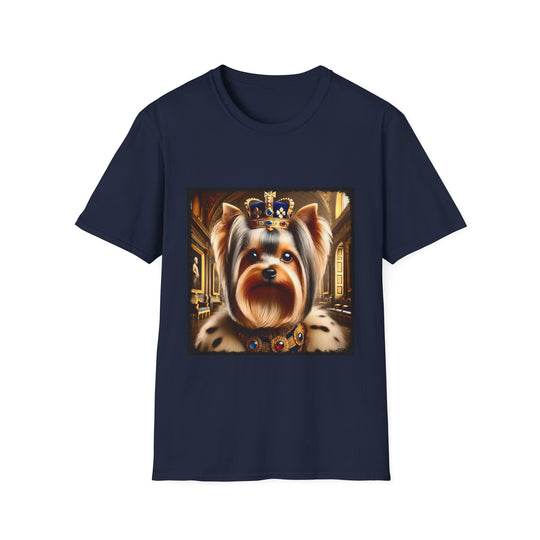 Yorkshire Terrier Royal Drip design dog lover unisex t-shirt in navy