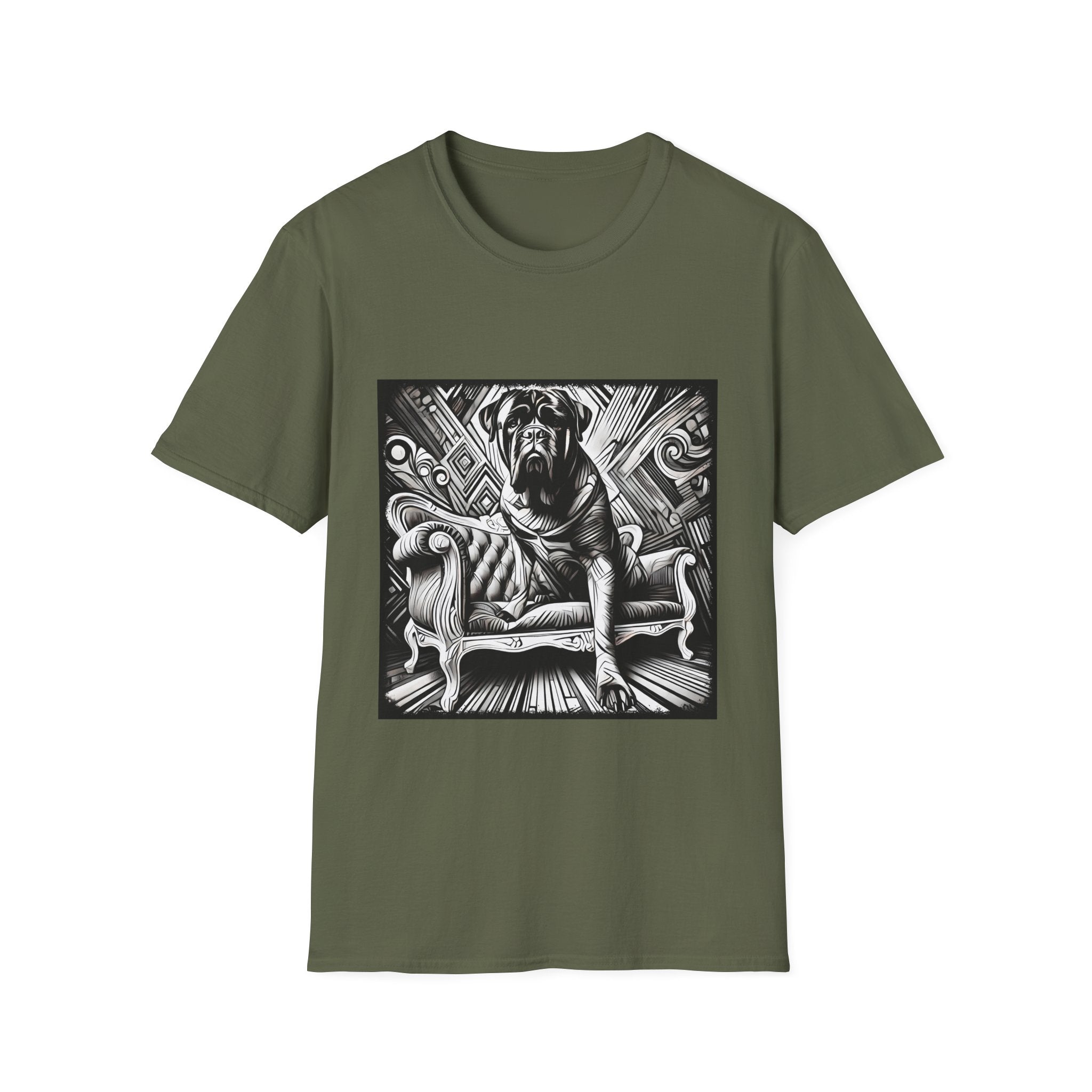 Bullmastiff B&W Bold | Unisex Dog T-Shirt