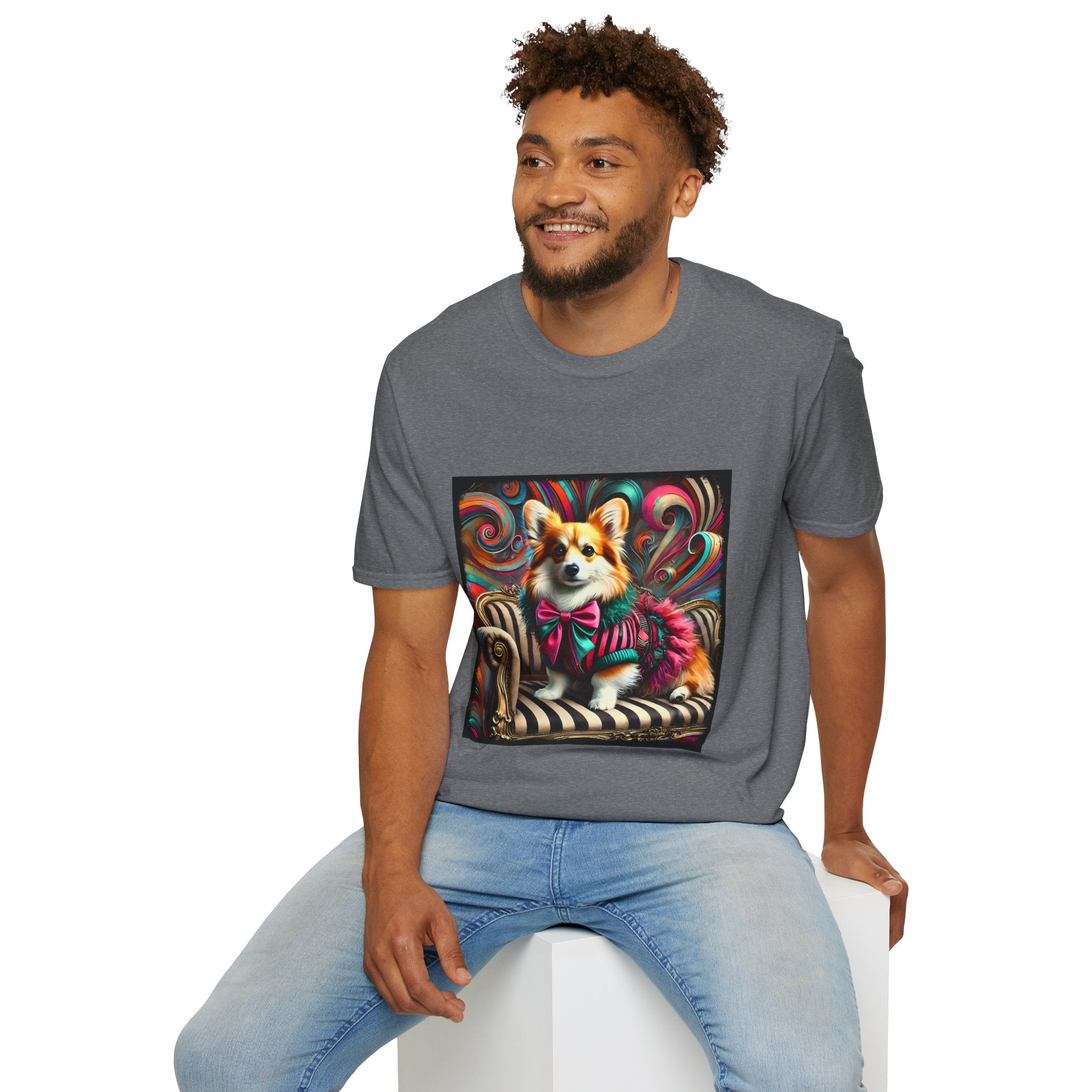 Pembroke Welsh Corgi Chic Rocker | Unisex Dog T-Shirt