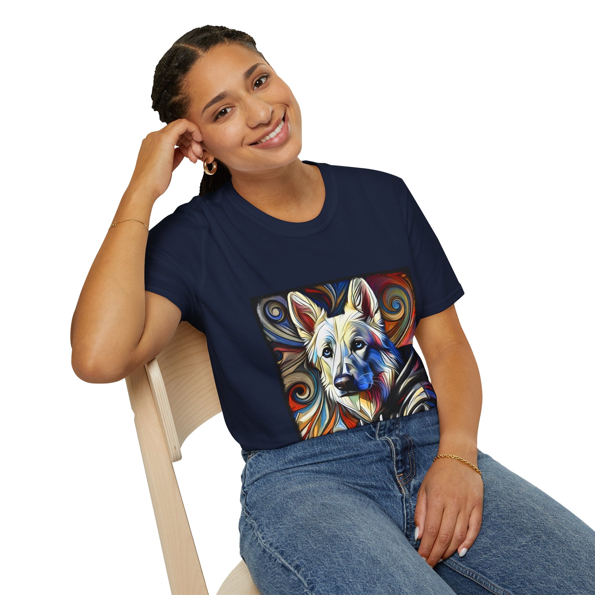 German Shepherd Hoodie Swirl | Unisex Dog T-Shirt