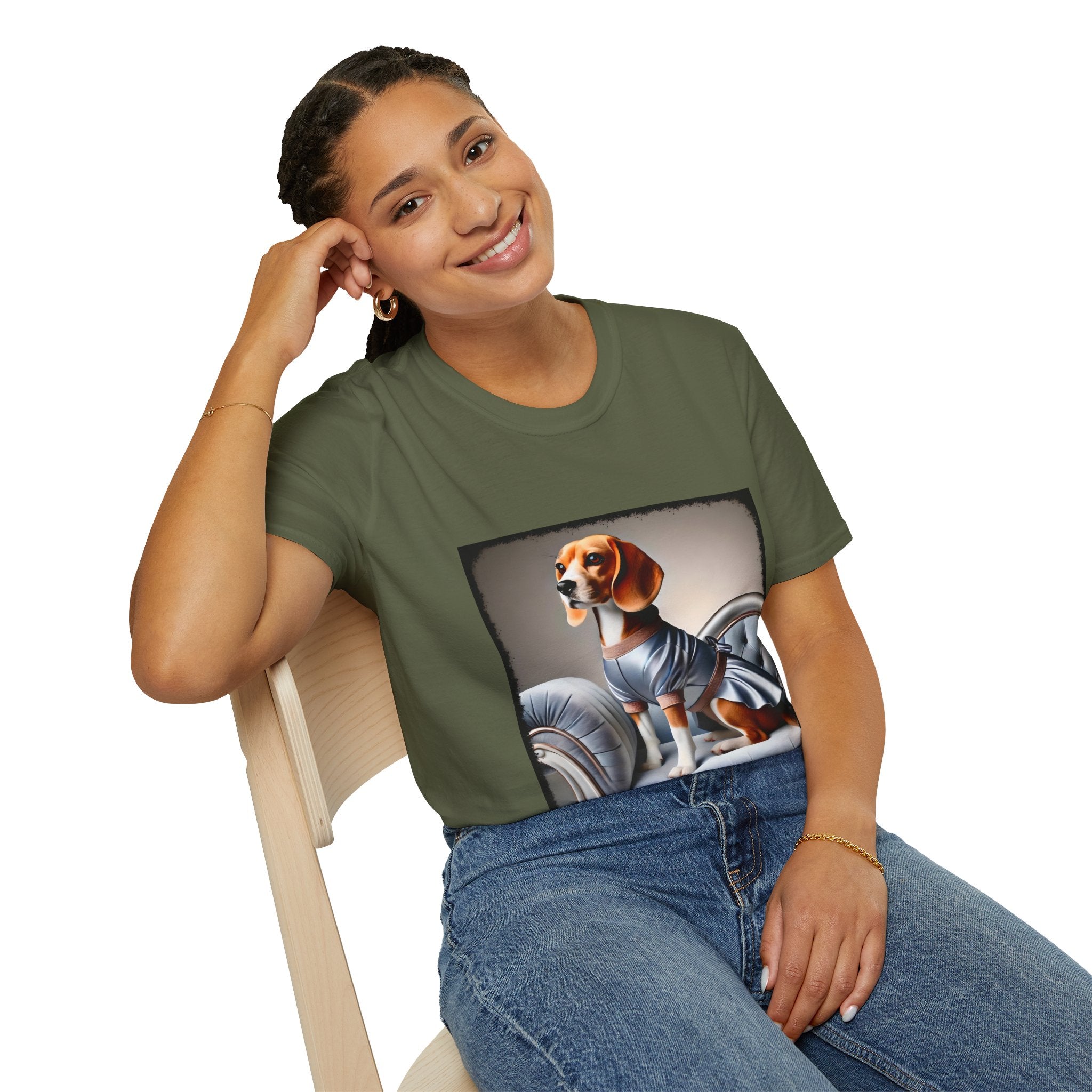 Beagle Satin Seductress | Unisex Dog T-Shirt