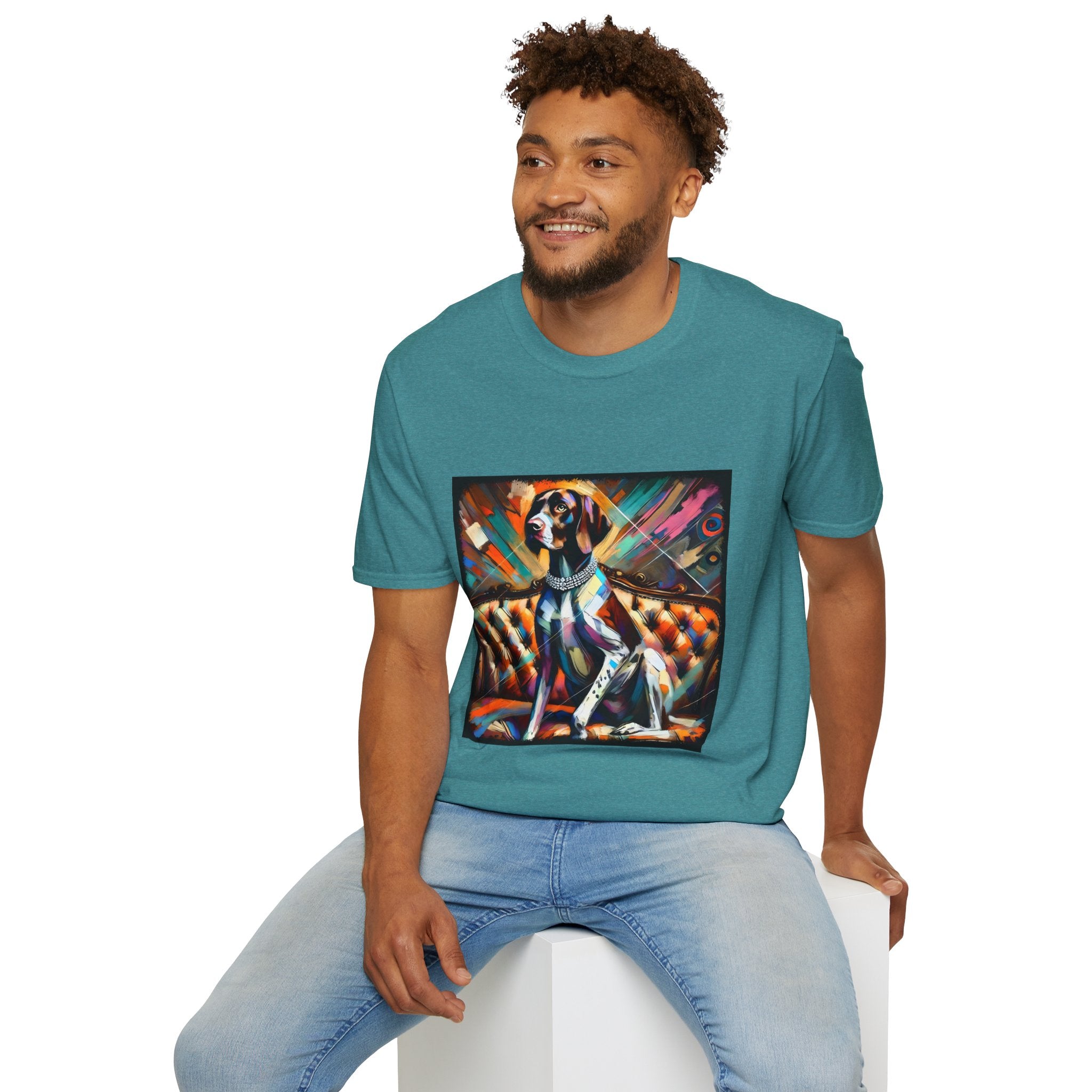 German Shorthaired Pointer Bold Diamond Classic | Unisex Dog T-Shirt