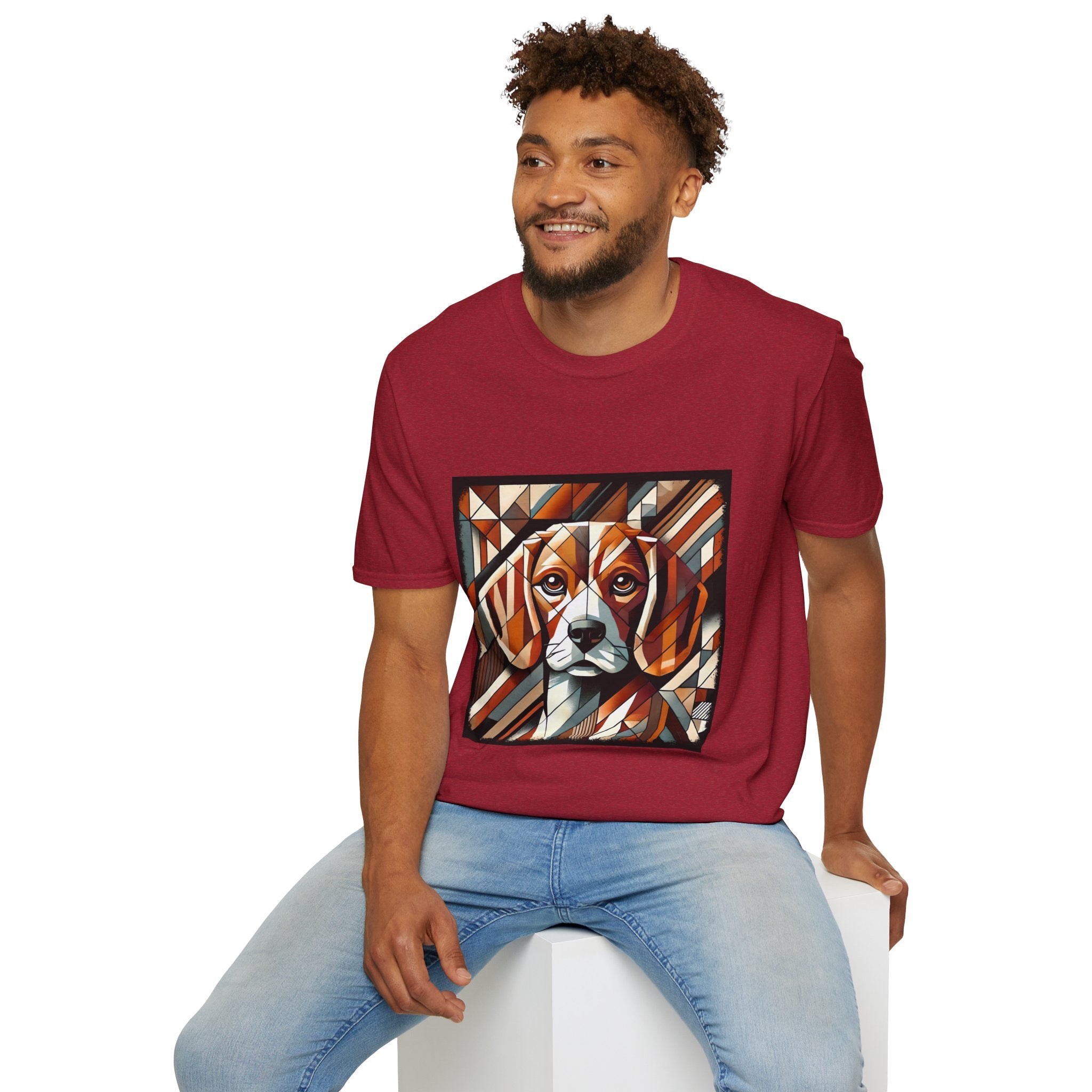 Beagle Warm Geometric | Unisex Dog T-Shirt