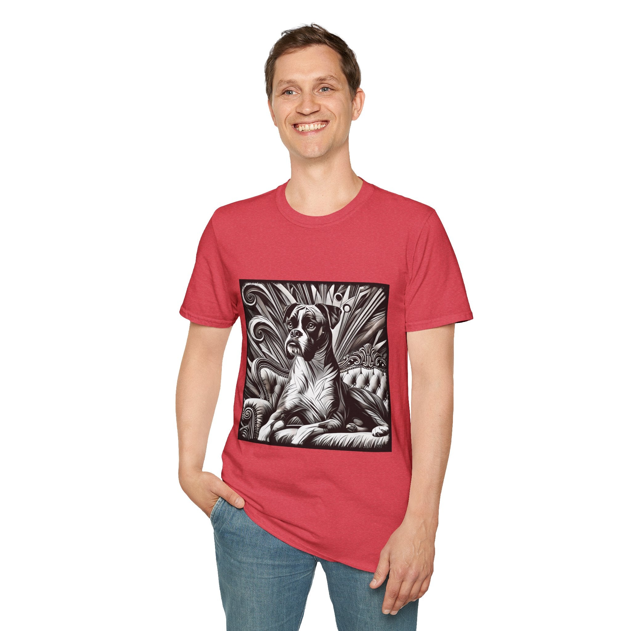 Boxer B&W Bold | Unisex Dog T-Shirt