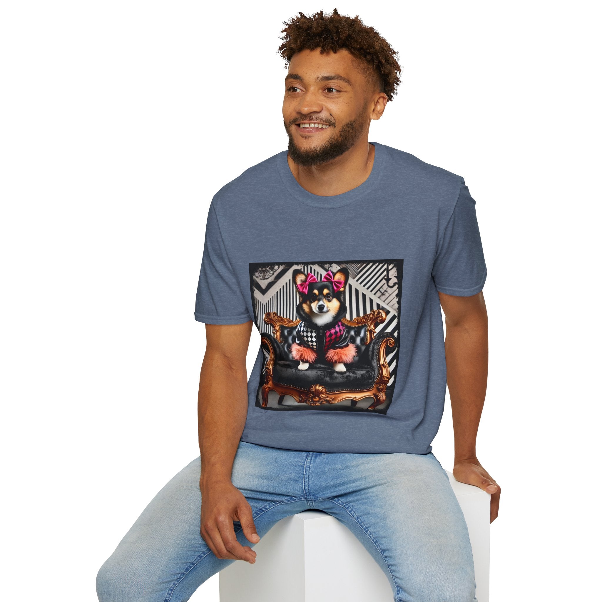 Pembroke Welsh Corgi Rock Chic | Unisex Dog T-Shirt