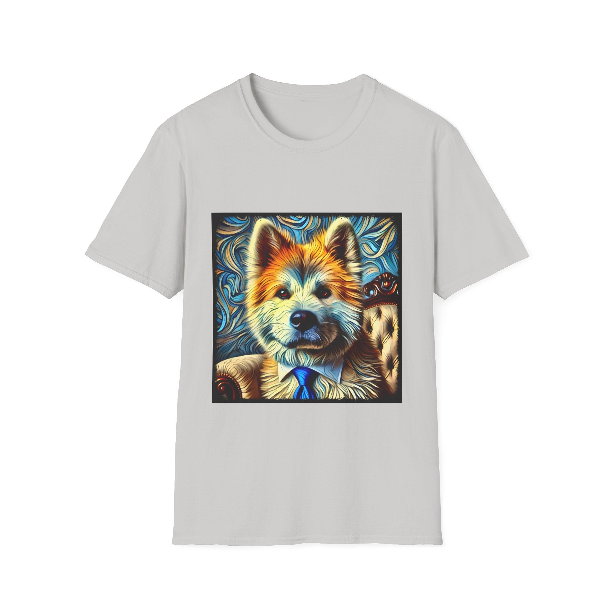 Akita Shirt | Bold Gentleman Swirl Dog Lover Tee
