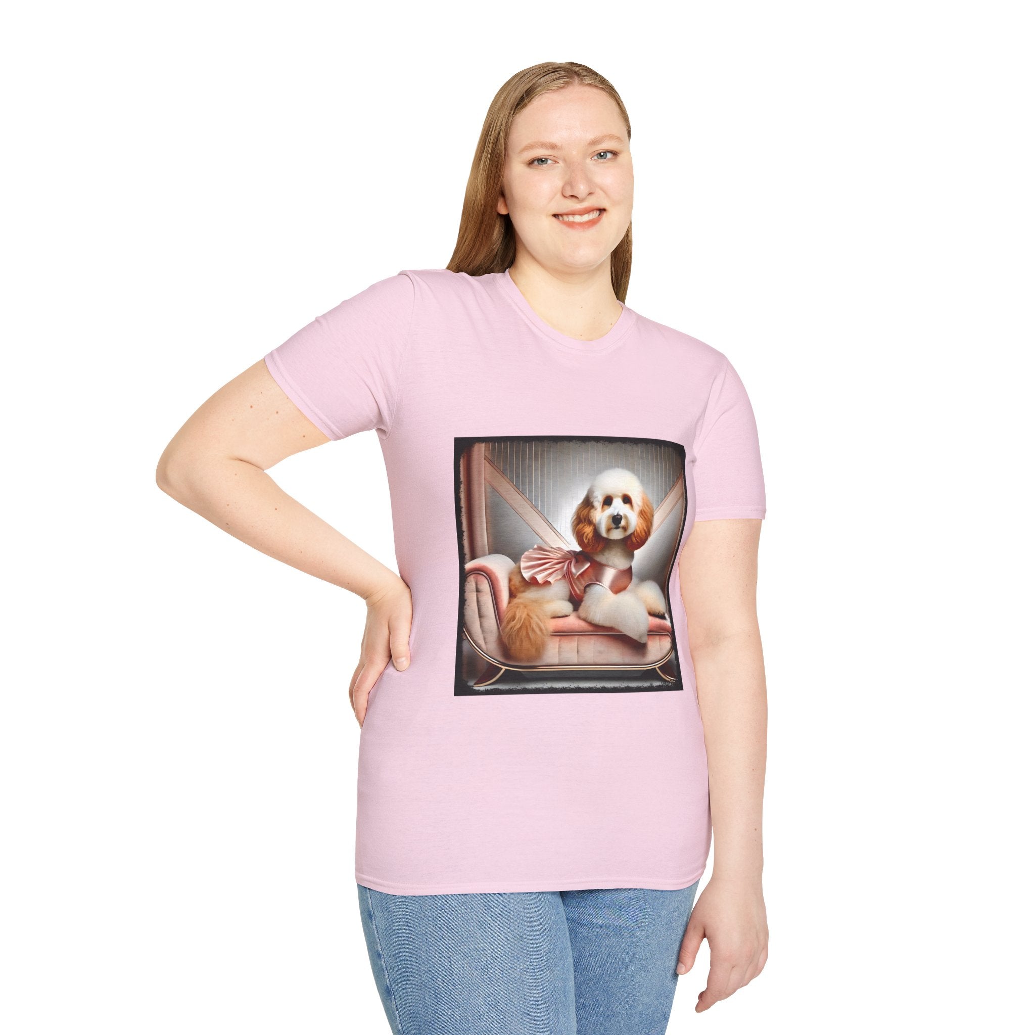 Aussiedoodle Peach Posh | Unisex Dog T-Shirt